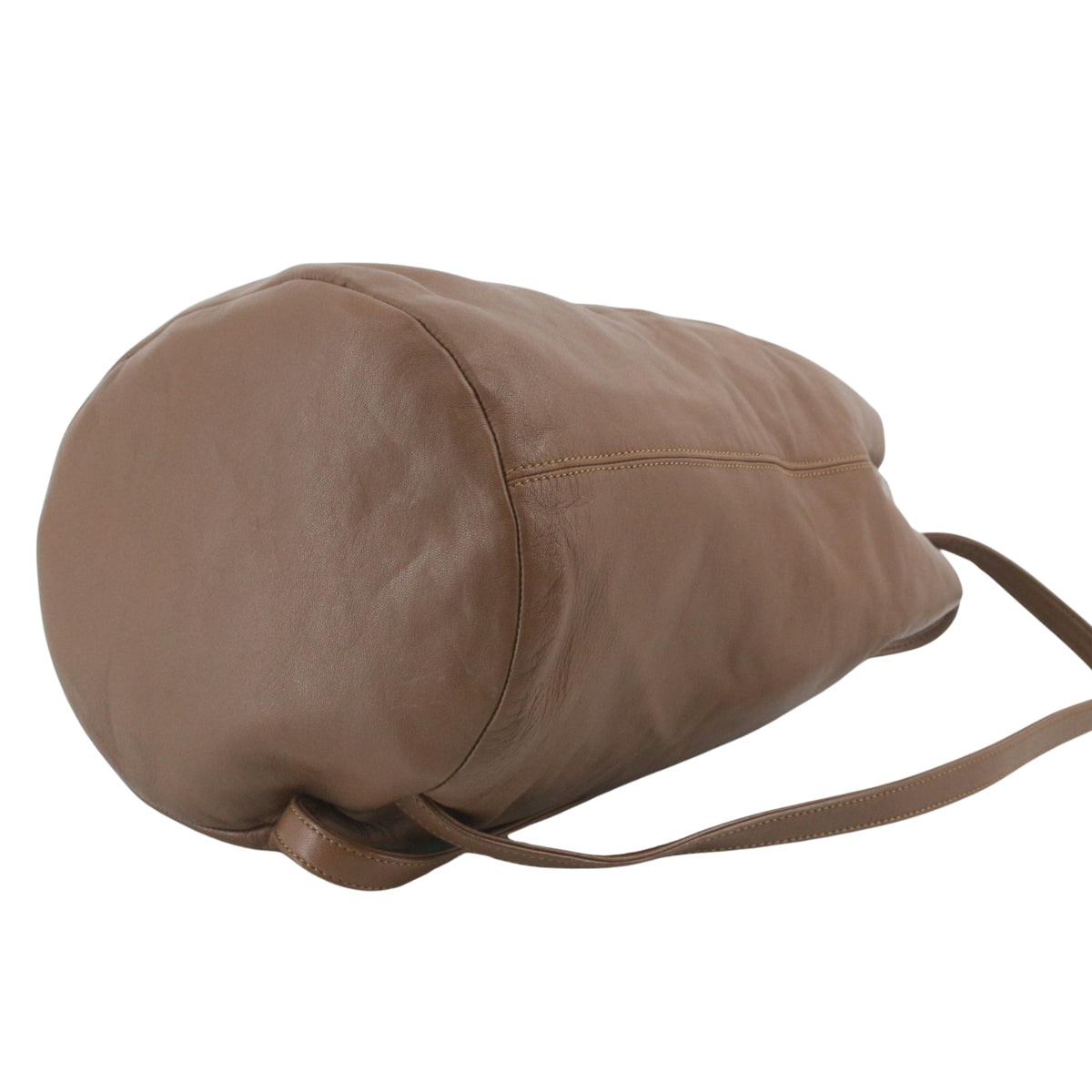 Loewe Vintage – Mochila de piel marrón camel con anagrama grabado