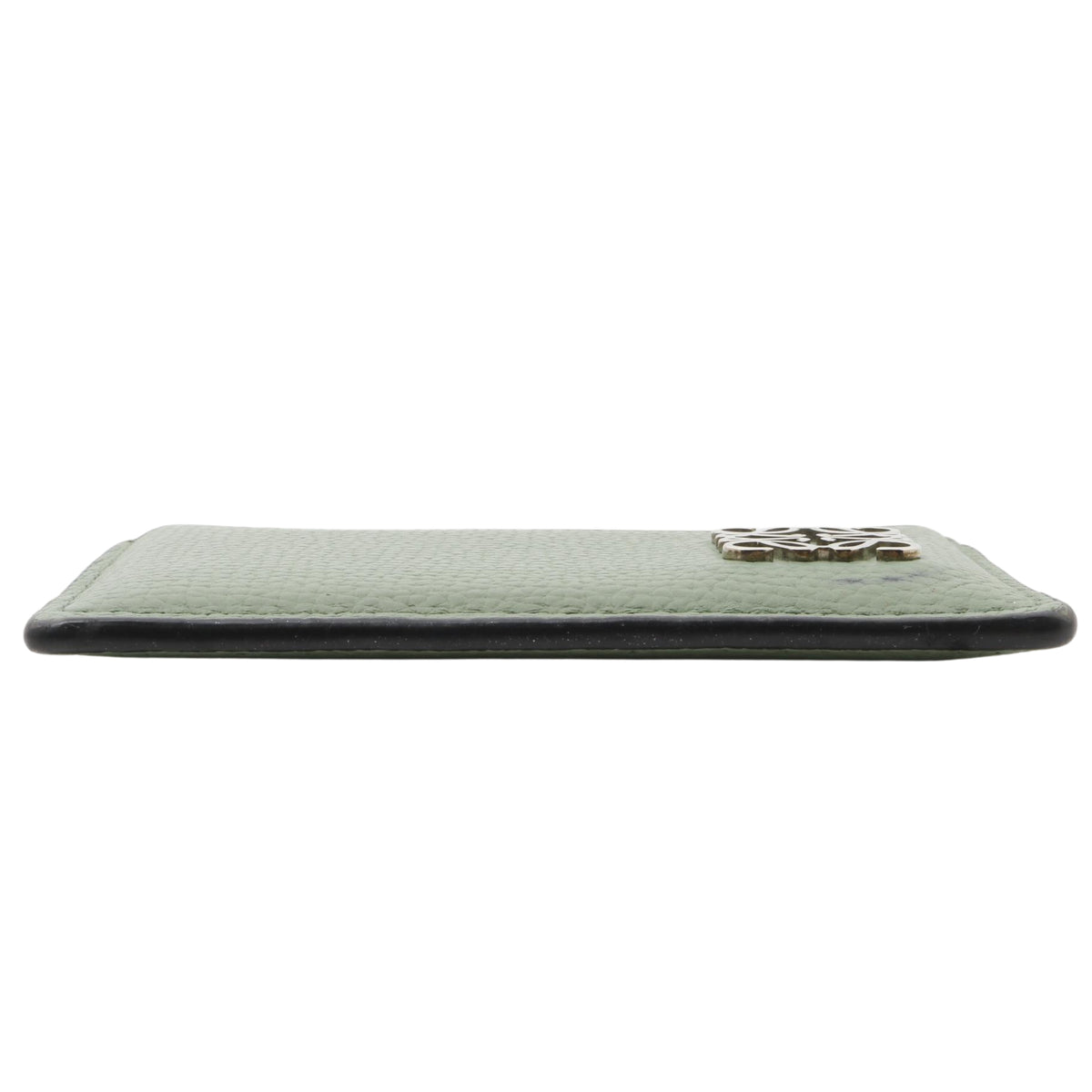 Loewe Anagram Tarjetero de Piel Verde Salvia con Logo Metálico