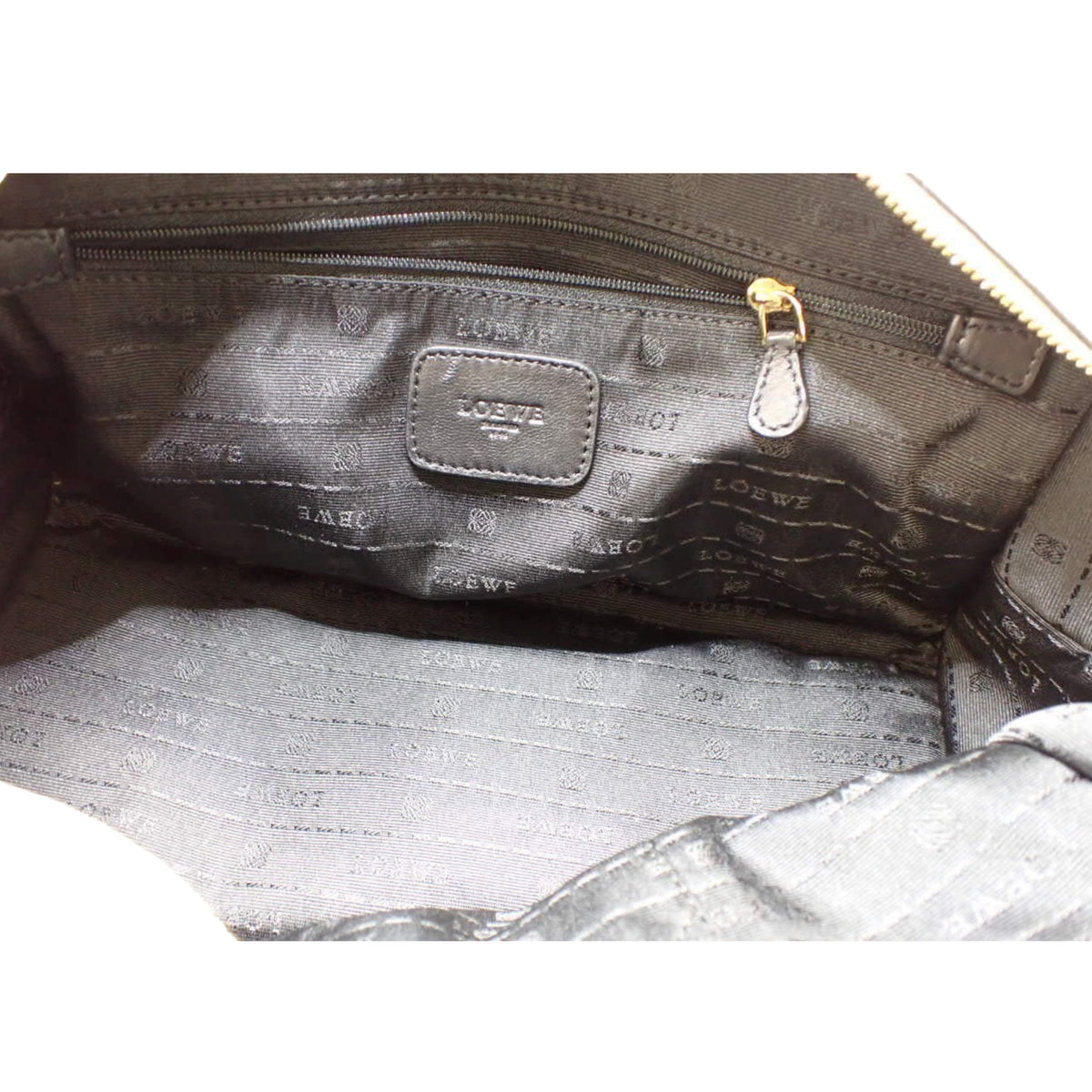 Loewe Amazona 28 Vintage de Piel Metalizada Bronce con Anagrama