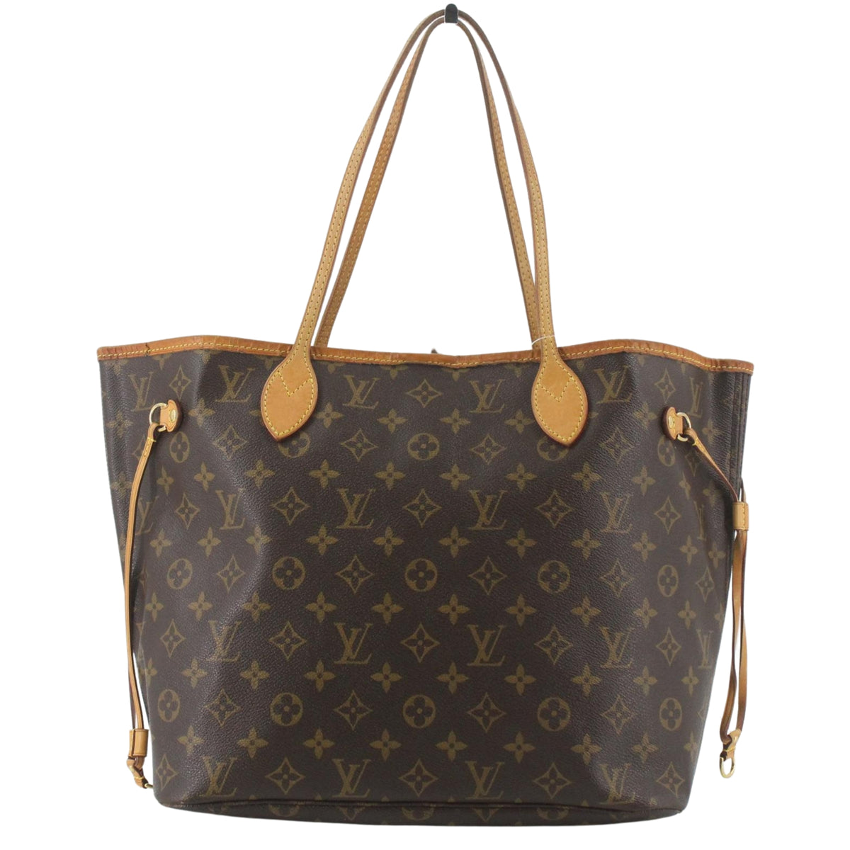 Louis Vuitton Neverfull MM Monogram – Bolso Tote Vintage de Lona y Piel Natural