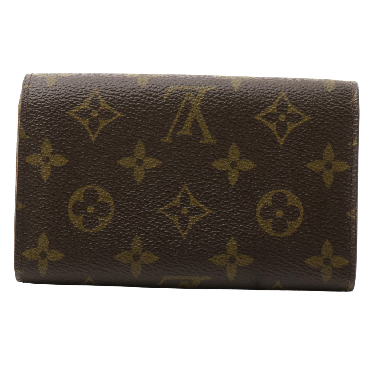 Louis Vuitton Portefeuille Bietrésor M61730 – Cartera Vintage Monogram de Lona y Piel Marrón