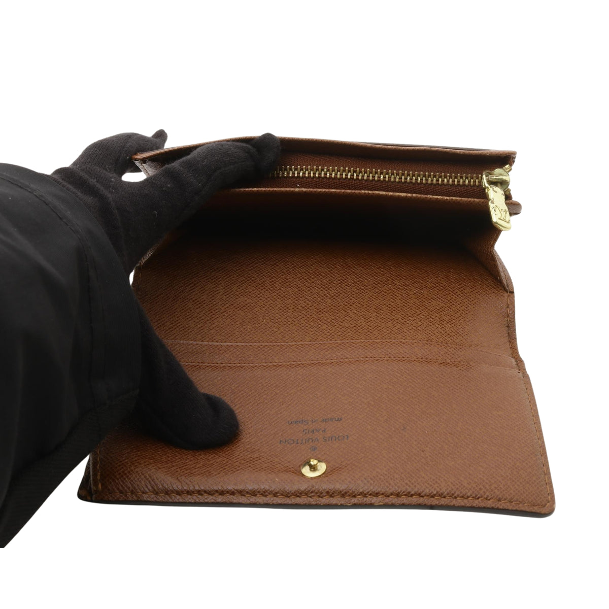 Louis Vuitton Portefeuille Bietrésor M61730 – Cartera Vintage Monogram de Lona y Piel Marrón