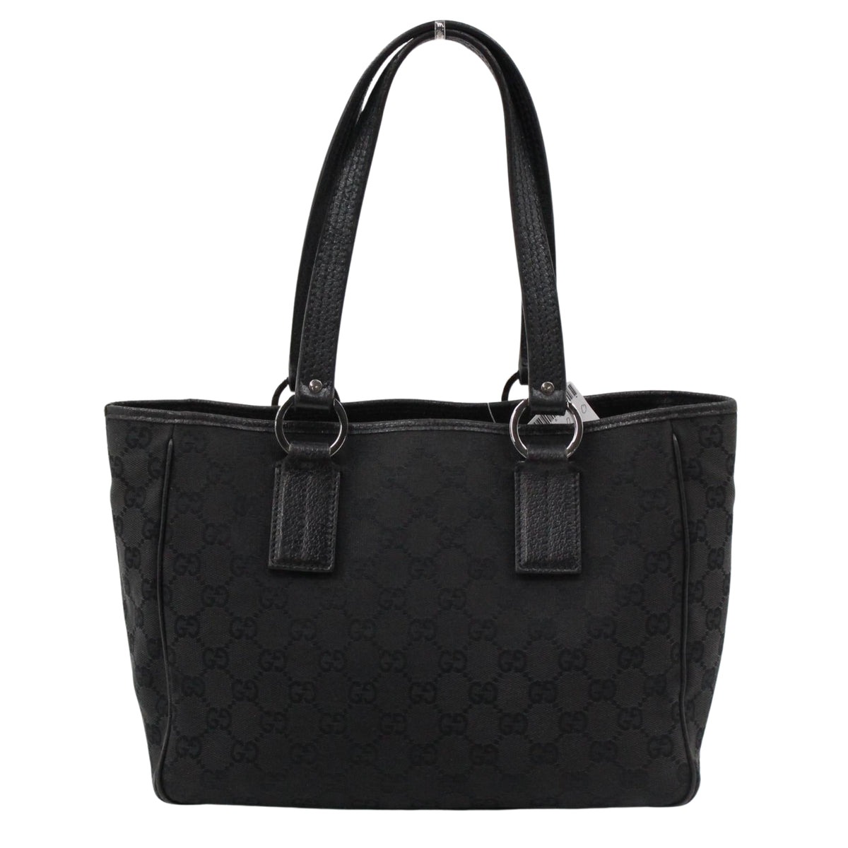 Gucci Vintage Tote GG Canvas Negro – Bolso de Hombro