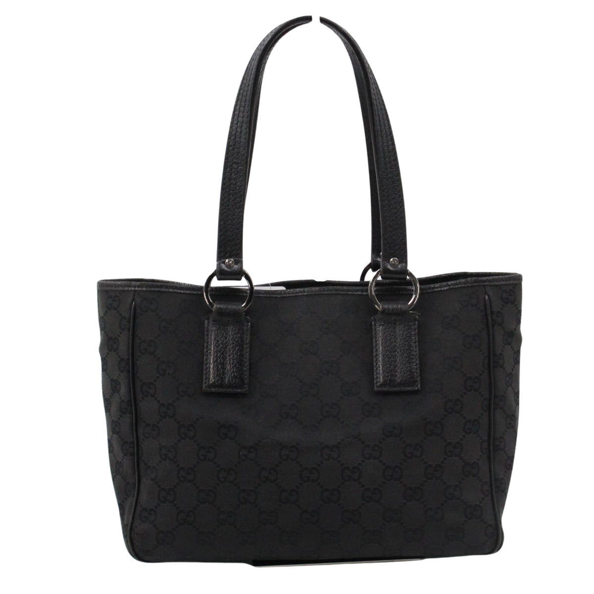Gucci Vintage Tote GG Canvas Negro – Bolso de Hombro