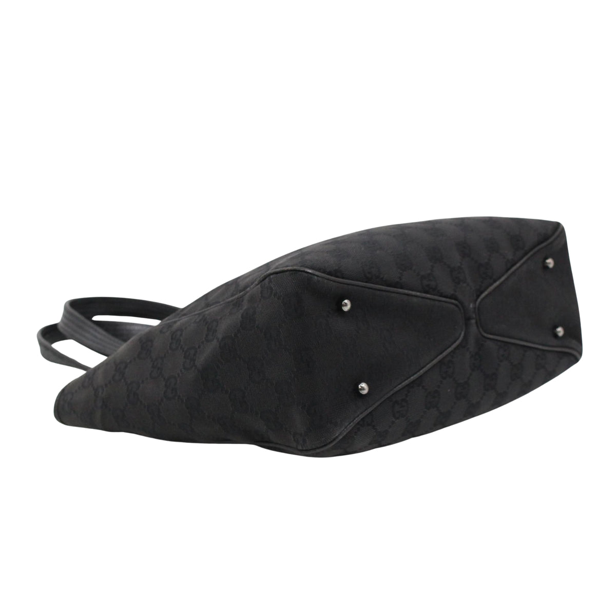 Gucci Vintage Tote GG Canvas Negro – Bolso de Hombro