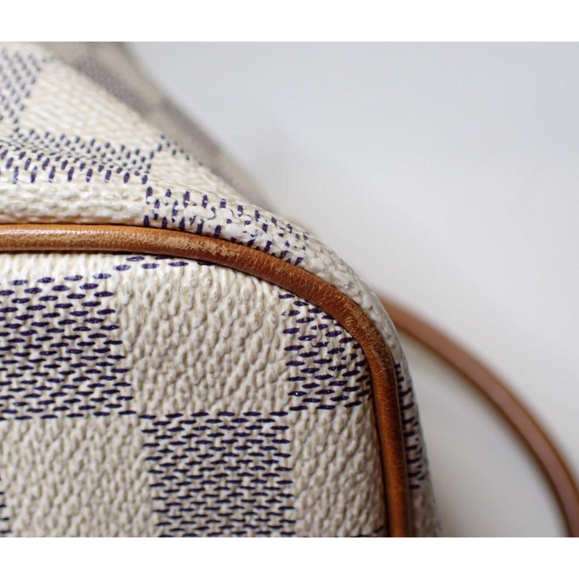 Louis Vuitton Saleya PM Damier Azur – Bolso tote de hombro en lona revestida