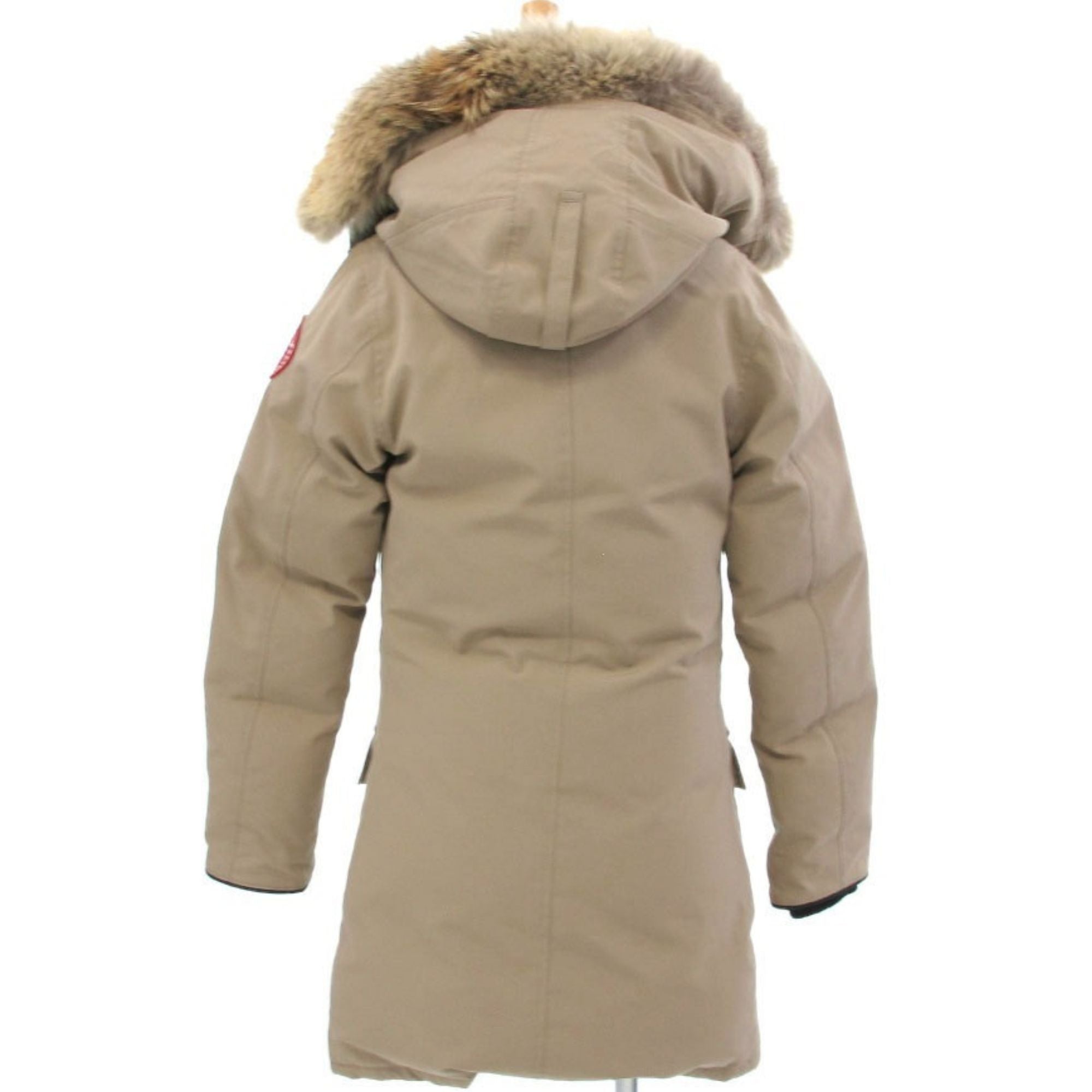 Canada Goose Kensington Parka beige con capucha de pelo – Sin usar