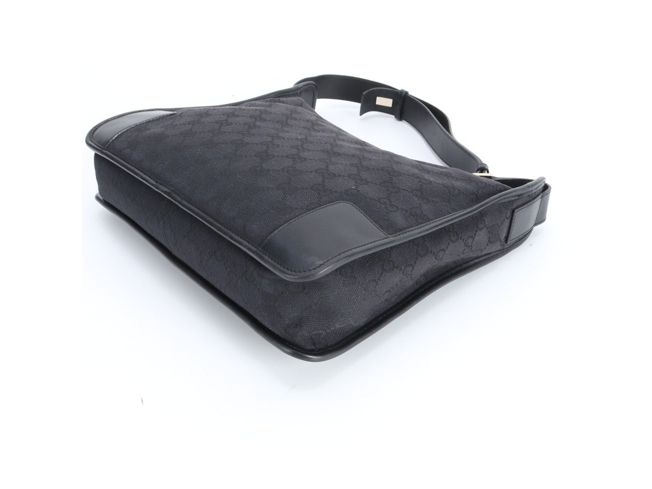Gucci GG Canvas Shoulder Bag Negra Vintage