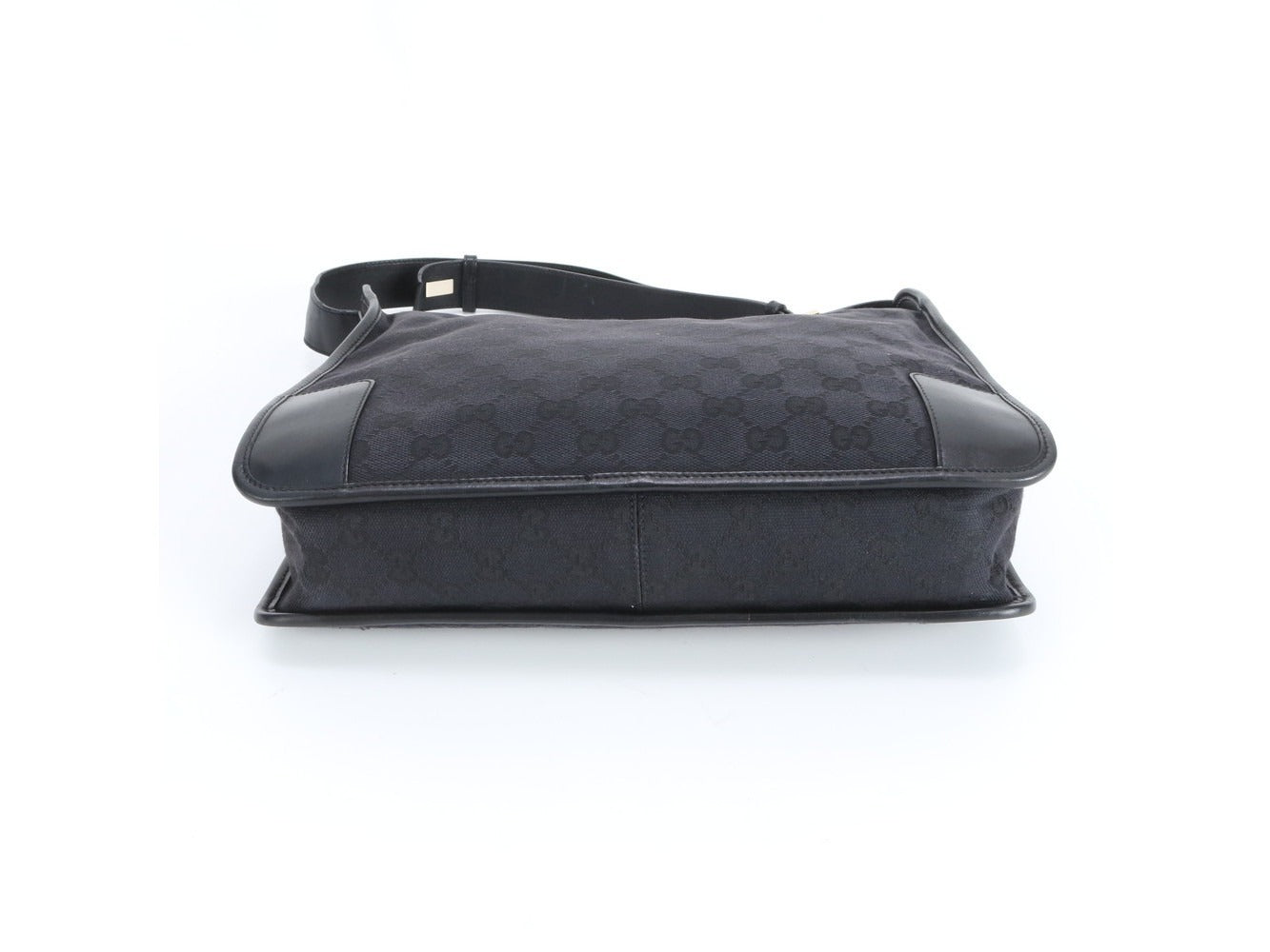 Gucci GG Canvas Shoulder Bag Negra Vintage