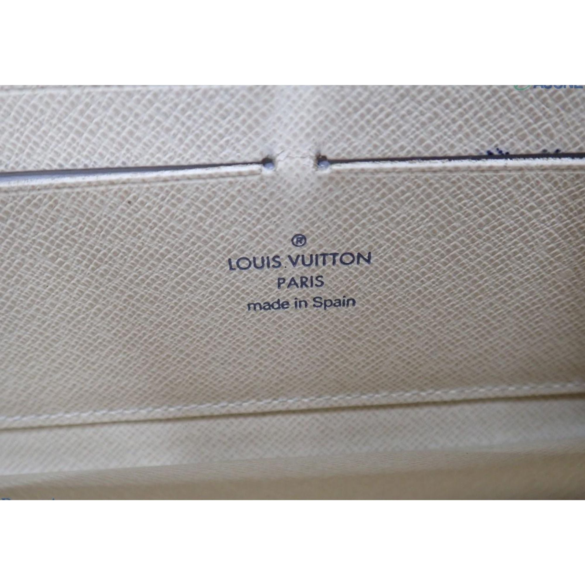 Louis Vuitton Zippy Wallet Damier Azur Canvas