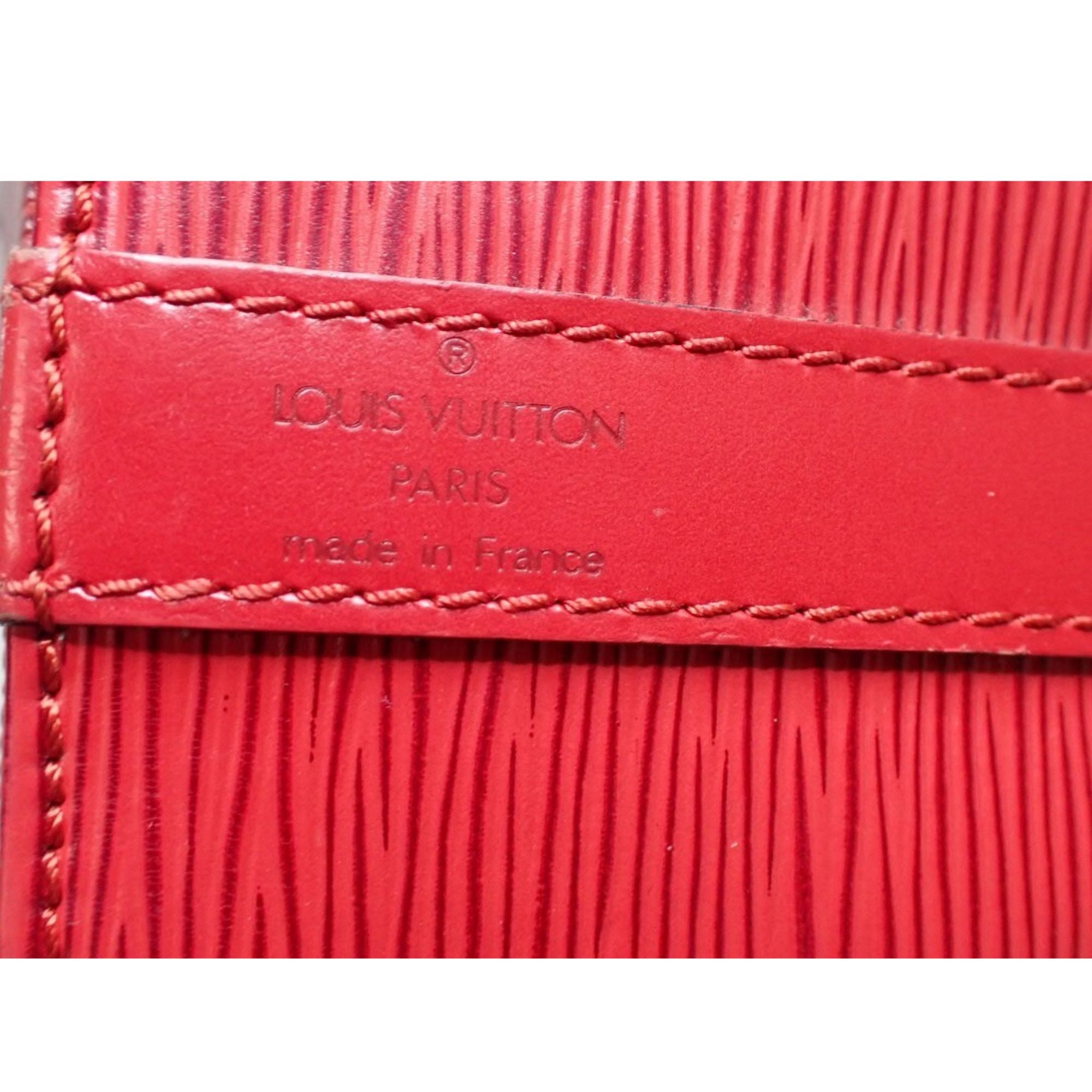 Louis Vuitton Noé Epi Red Shoulder Bag