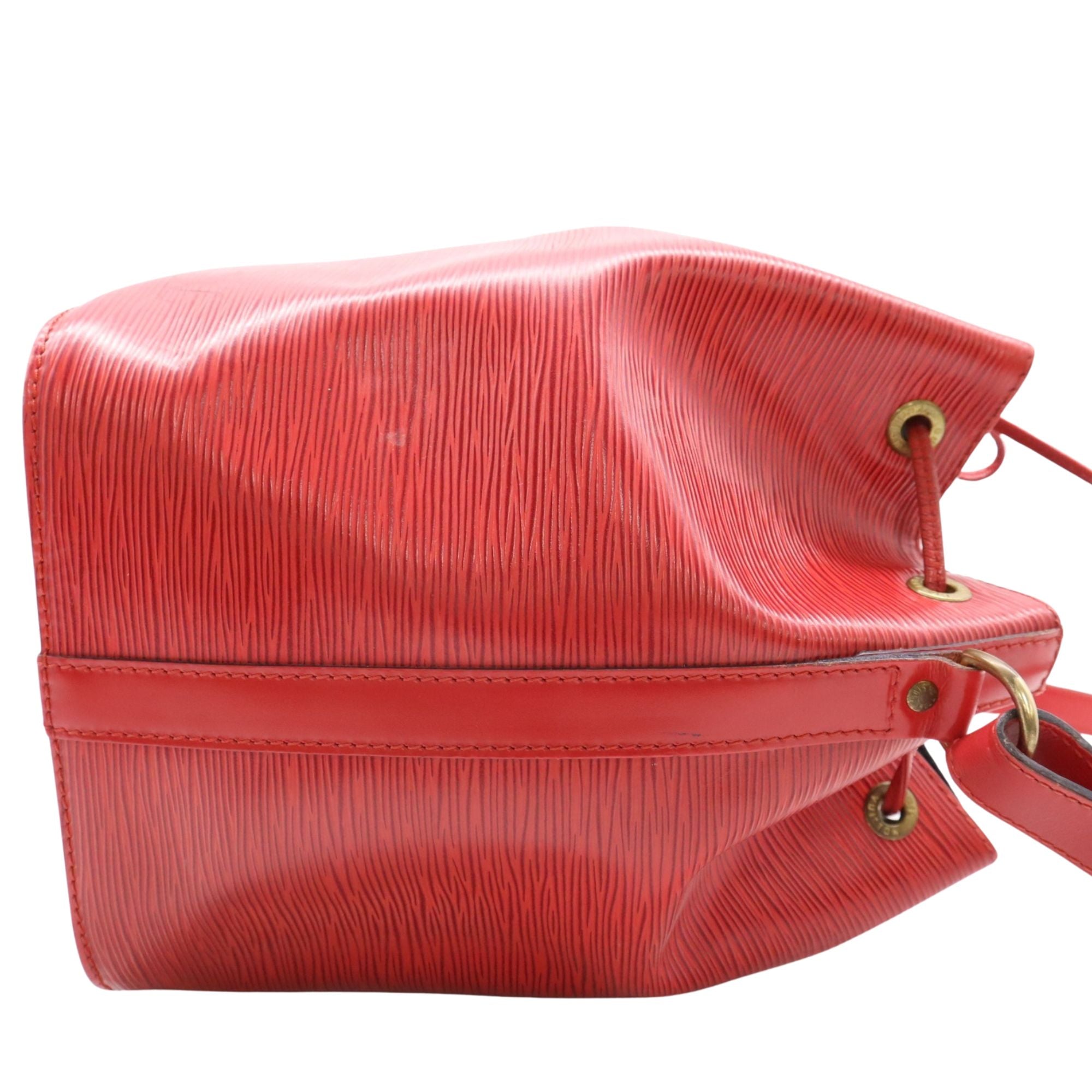 Louis Vuitton Noé Epi Red Shoulder Bag