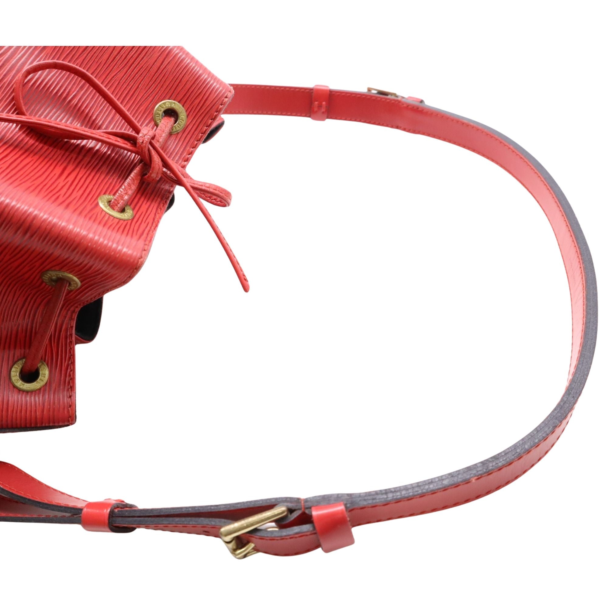 Louis Vuitton Noé Epi Red Shoulder Bag