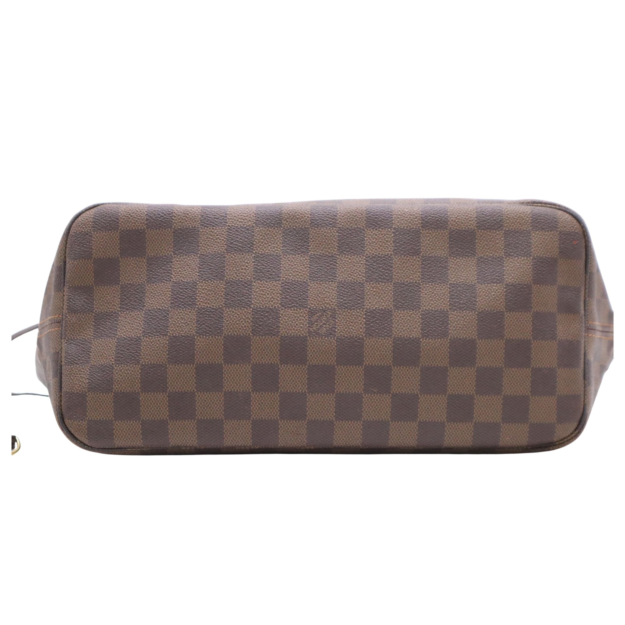 Louis Vuitton Neverfull MM Damier Ebene Tote Bag