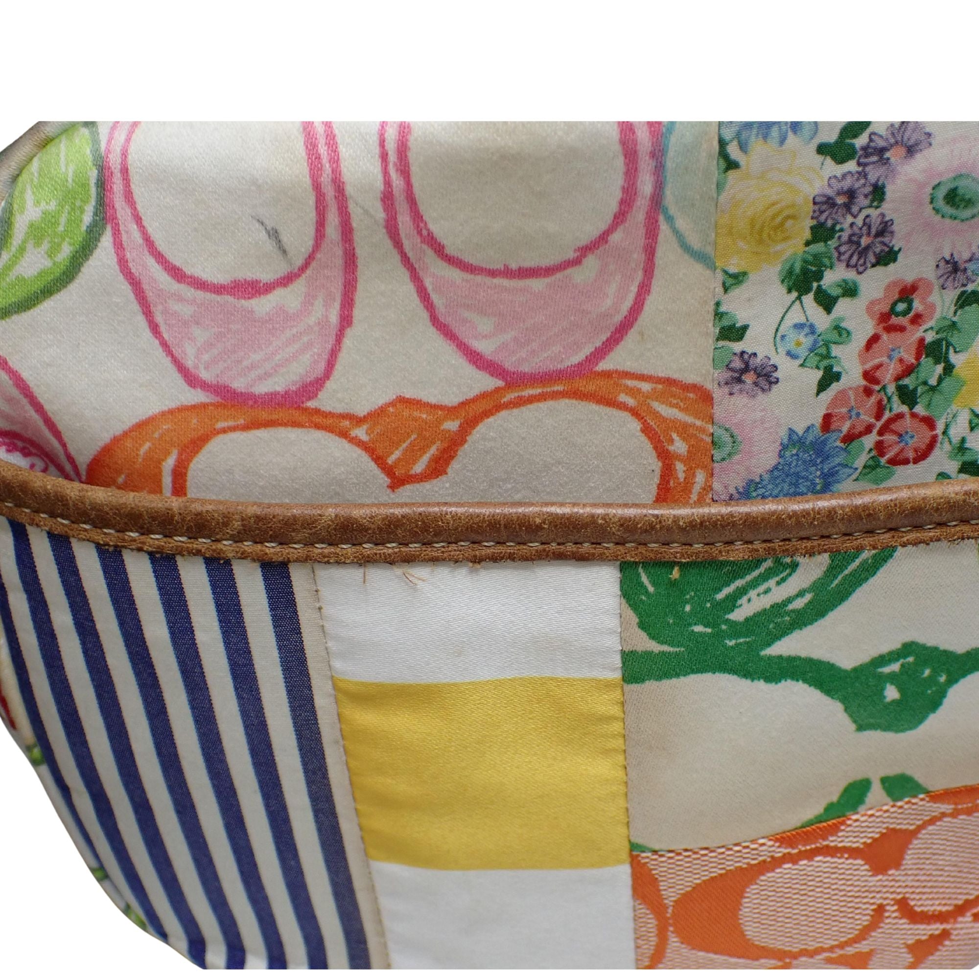 Coach Patchwork Barrel Bag Multicolor