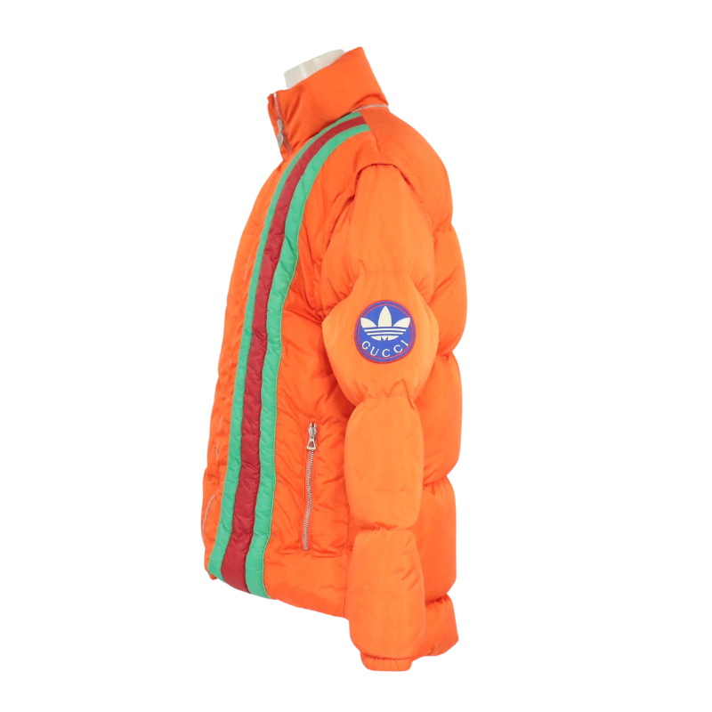 Chaqueta Plumífero adidas x Gucci Naranja – Edición Limitada 2022 – Talla L – XL (España)
