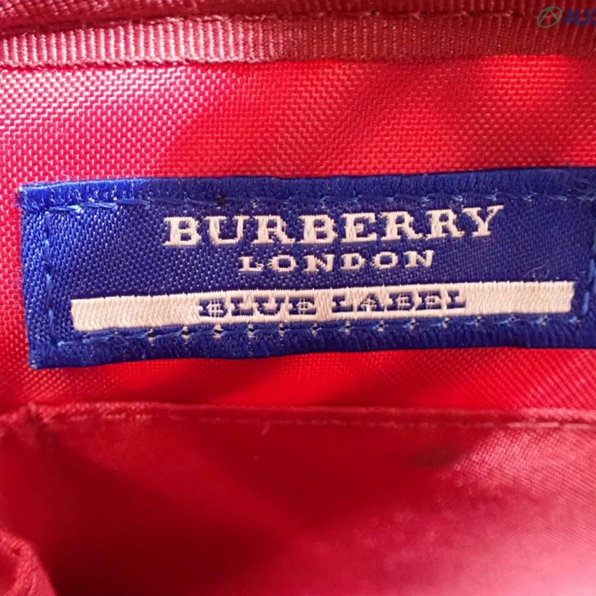 Burberry Blue Label Bandolera Canvas Nova Check Beige y Burdeos