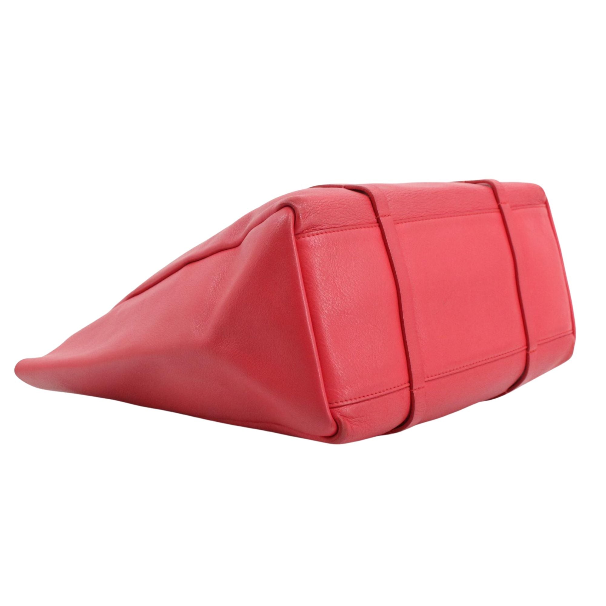 Bolso Tote Balenciaga en piel roja