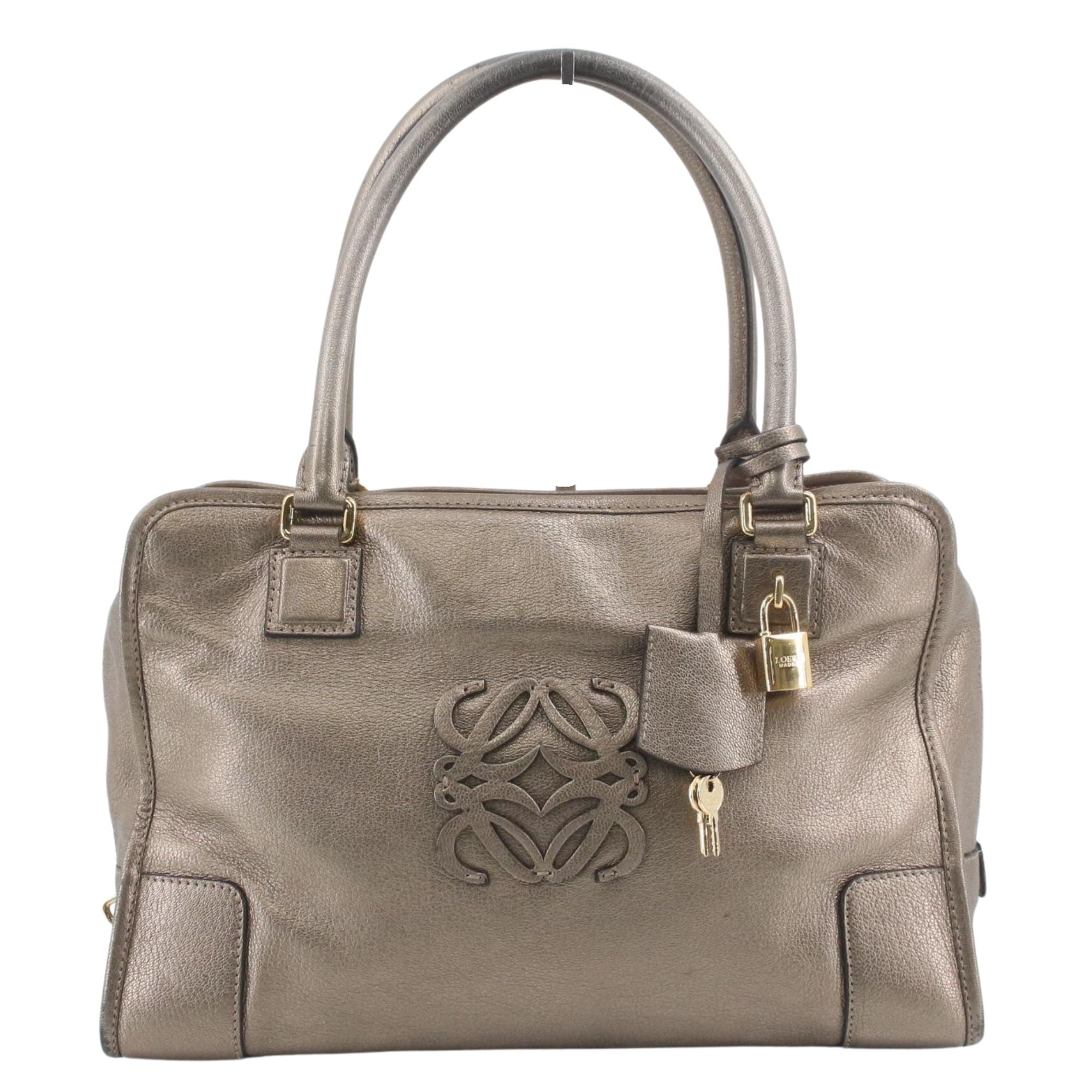 Loewe Amazona Piel Metalizada Bronce
