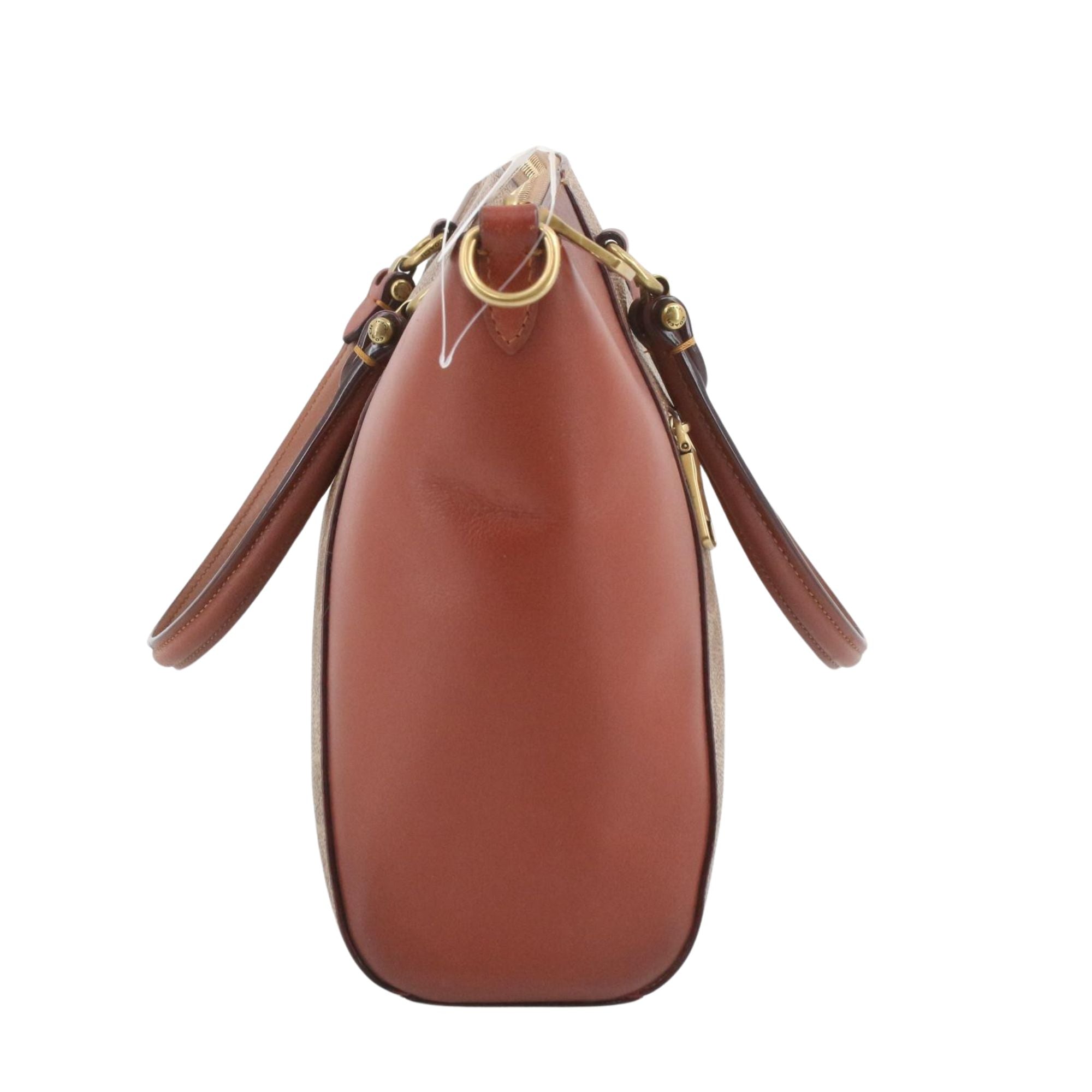 Coach Signature City Tote Beige y Cuero Marrón