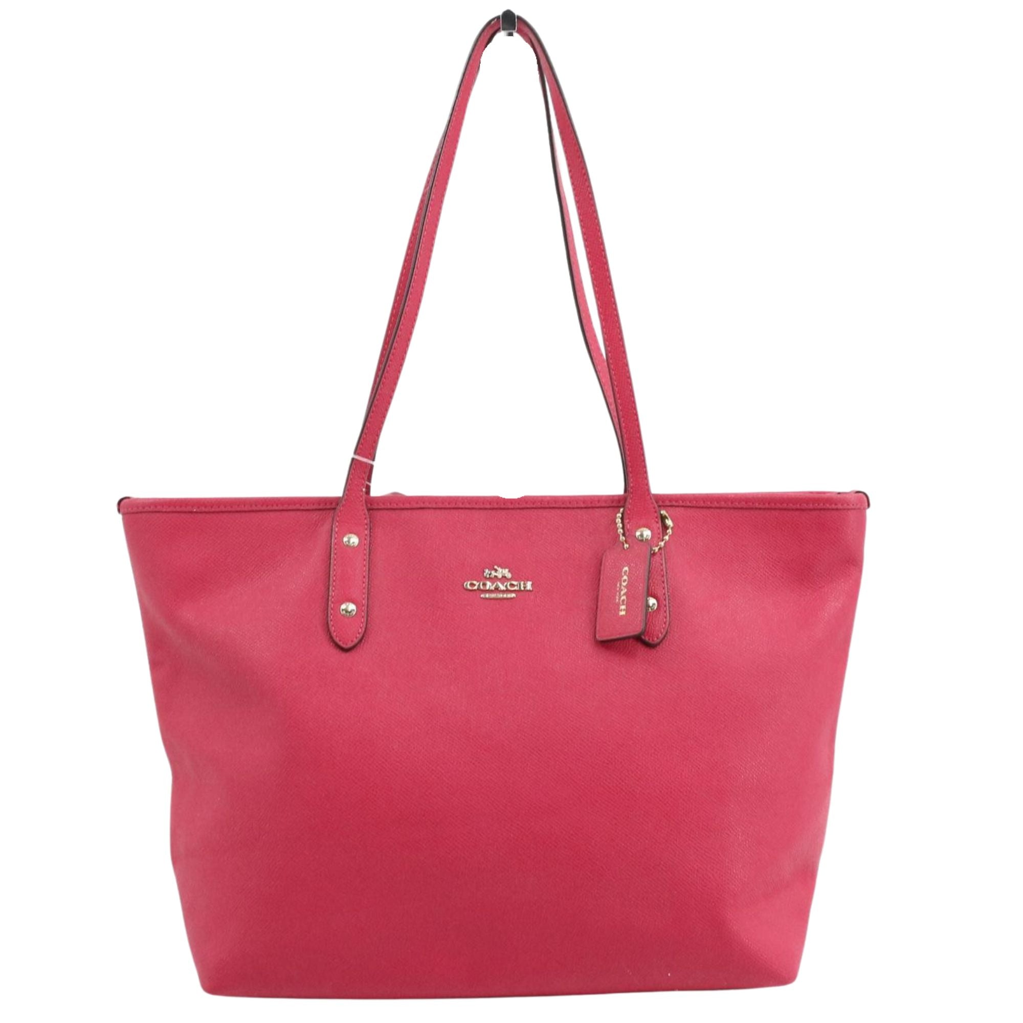Coach City Tote Rosa Fucsia en Piel Saffiano