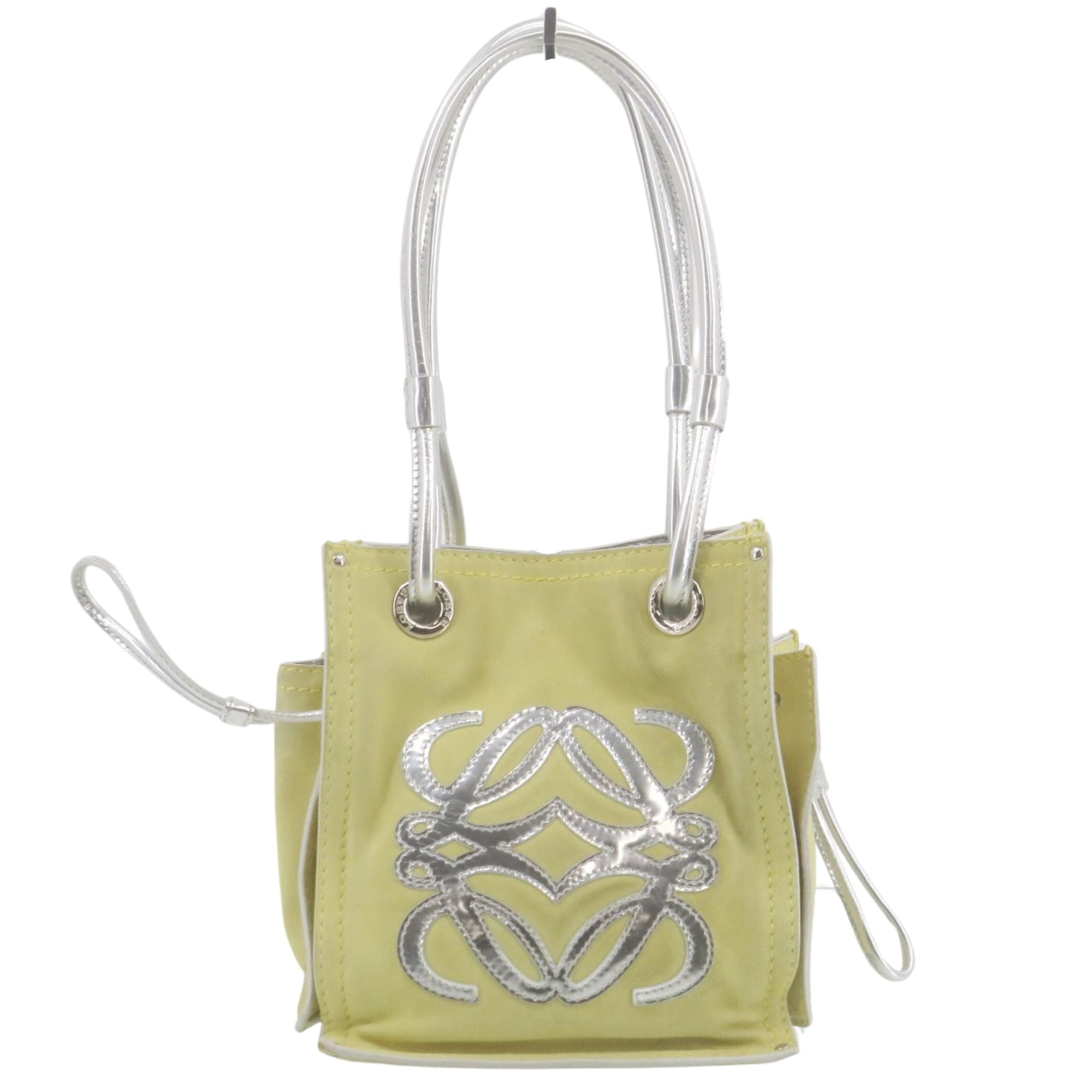 Loewe Mini Anagram Bucket Bag Verde Lima y Plata