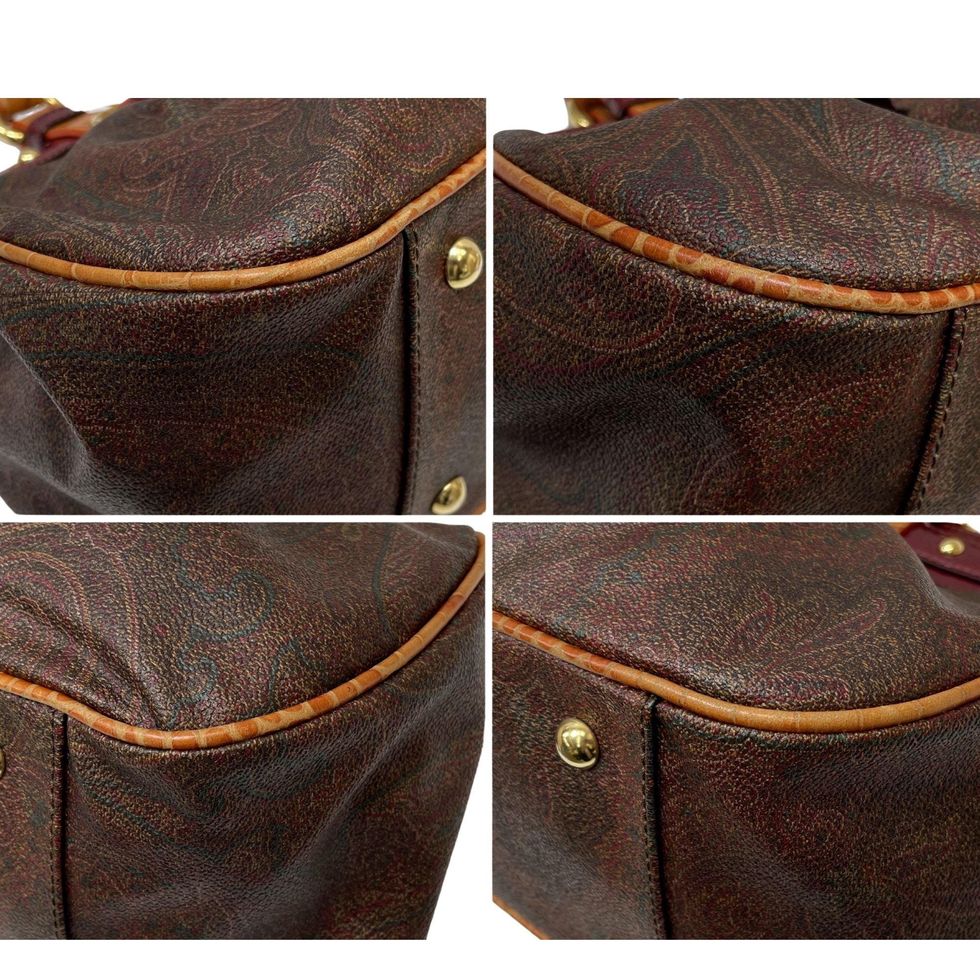 Bolso Etro Paisley vintage con detalles efecto cocodrilo y herrajes dorados