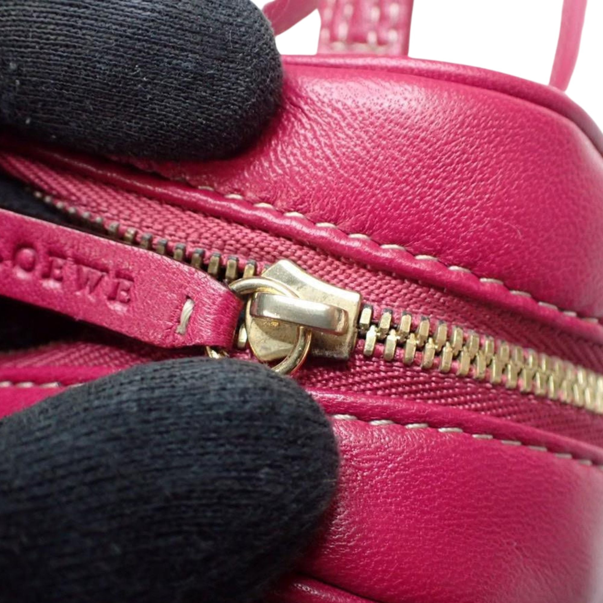 Loewe Mini Amazona Pink Leather Bag