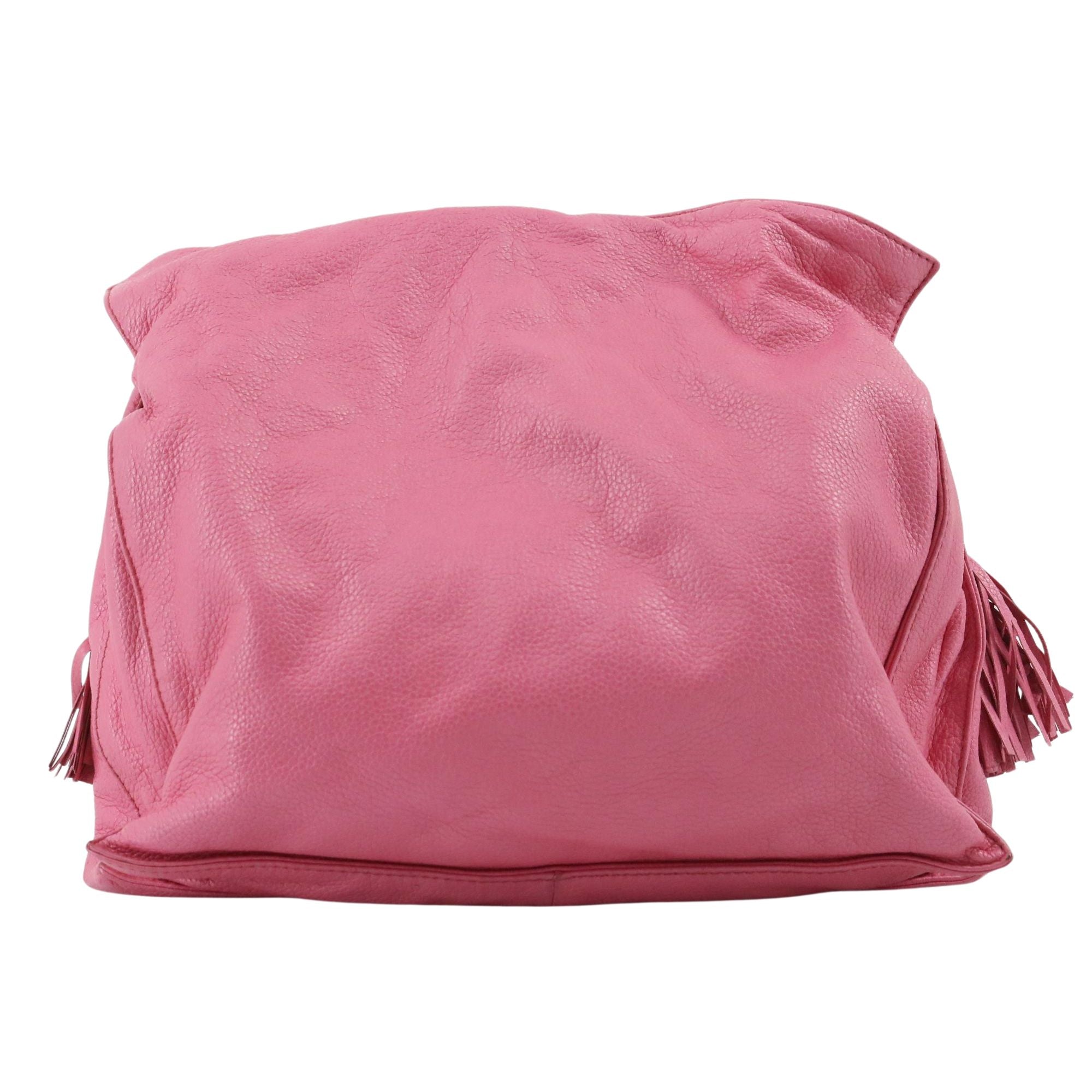 Bolso Loewe Flamenco Rosa en Piel Granulada con Borlas