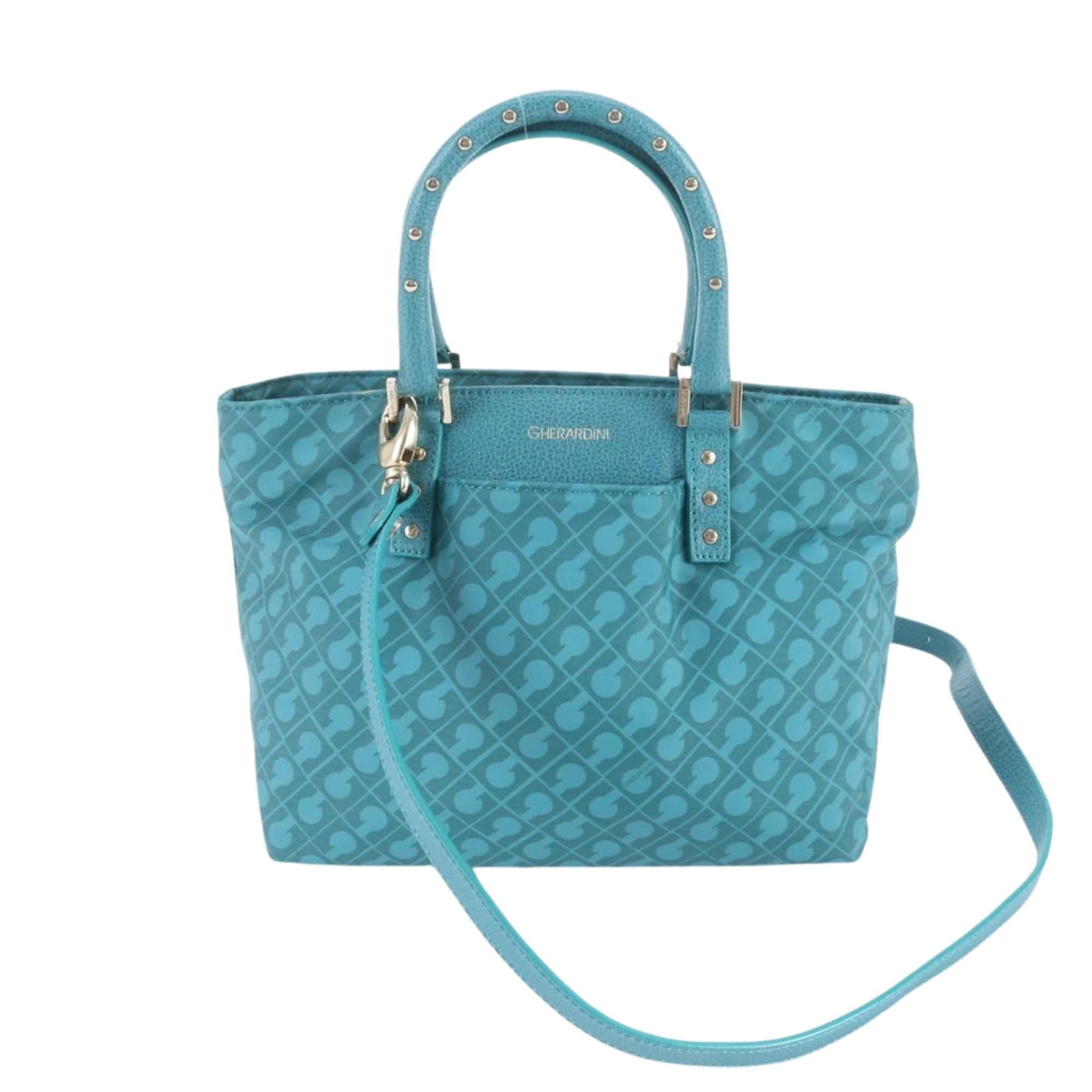 Gherardini bolso monogram turquesa Made in Italy