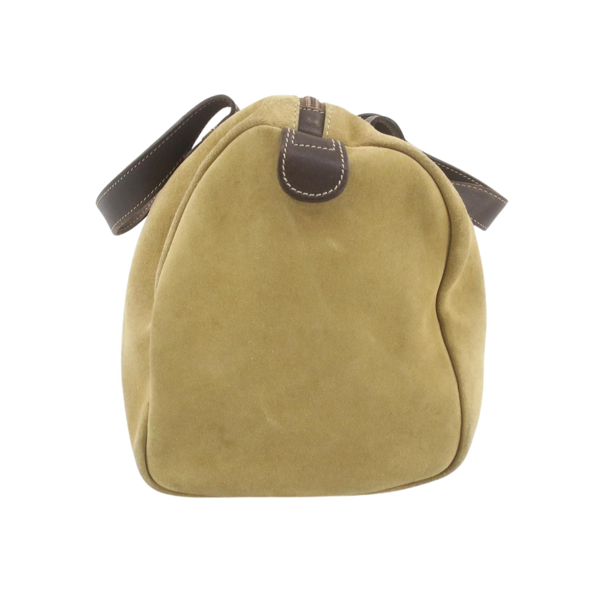 Bolso Loewe Amazona Vintage Ante Beige y Piel Marrón – Made in Spain