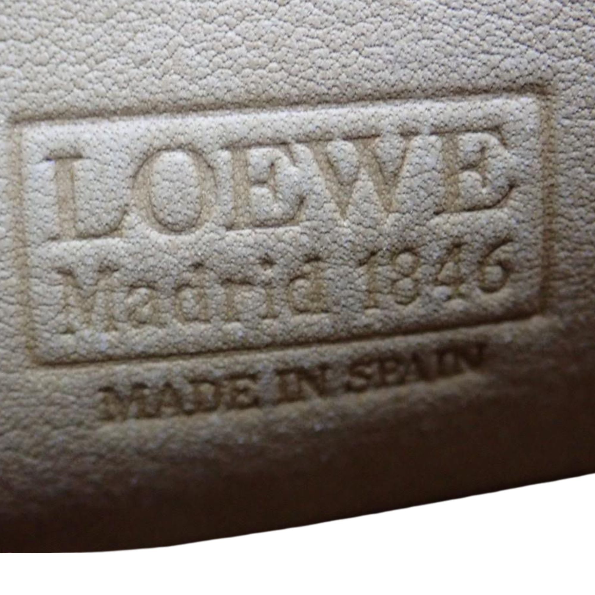 Bolso Loewe Amazona Vintage Ante Beige y Piel Marrón – Made in Spain