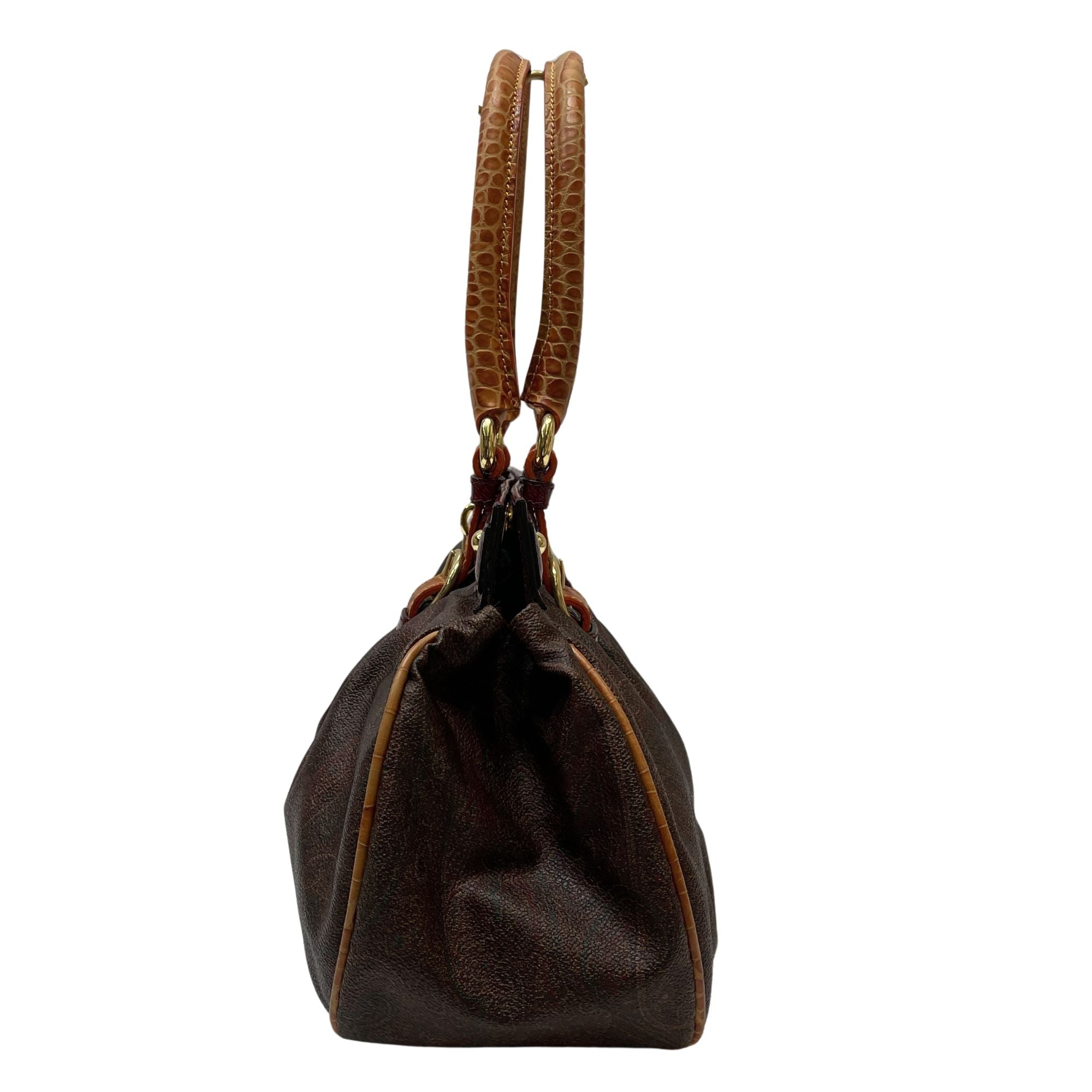 Bolso Etro Paisley vintage con detalles efecto cocodrilo y herrajes dorados