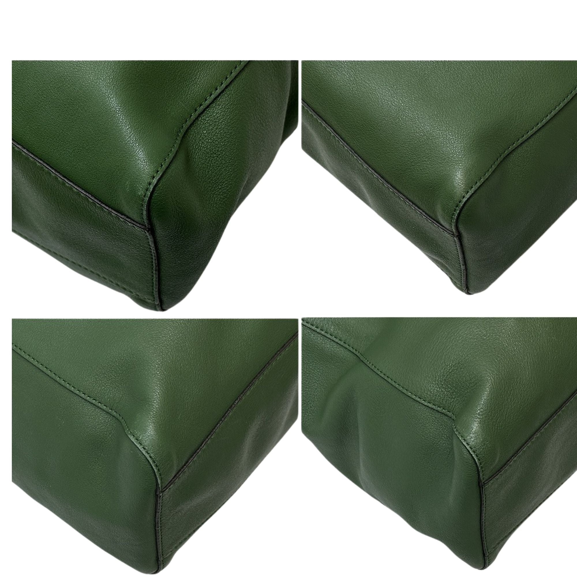 Bolso Tote Loewe Verde en Piel – Elegancia Española Atemporal