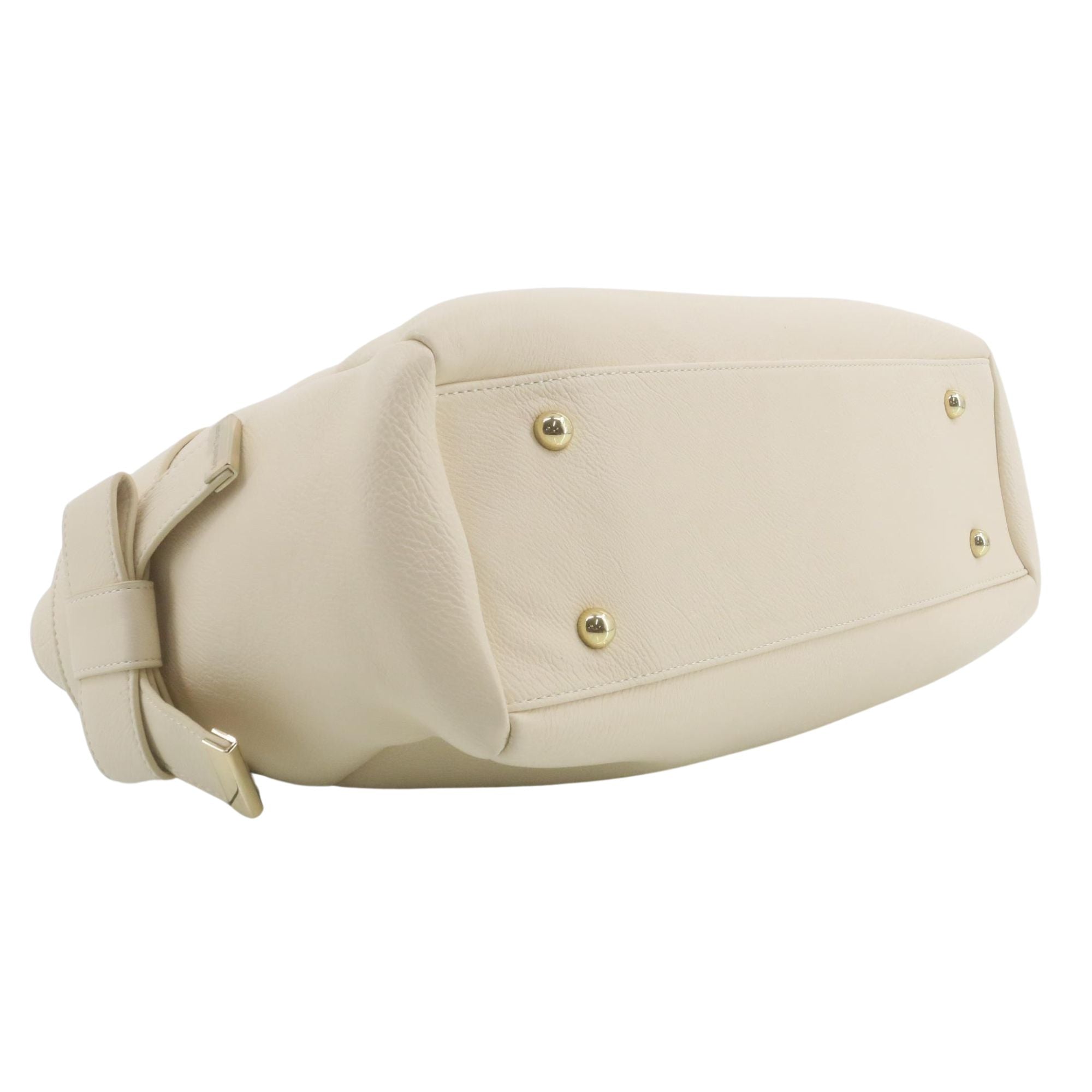 Samantha Thavasa Tote Bag Beige con Organizador Interior Extraíble