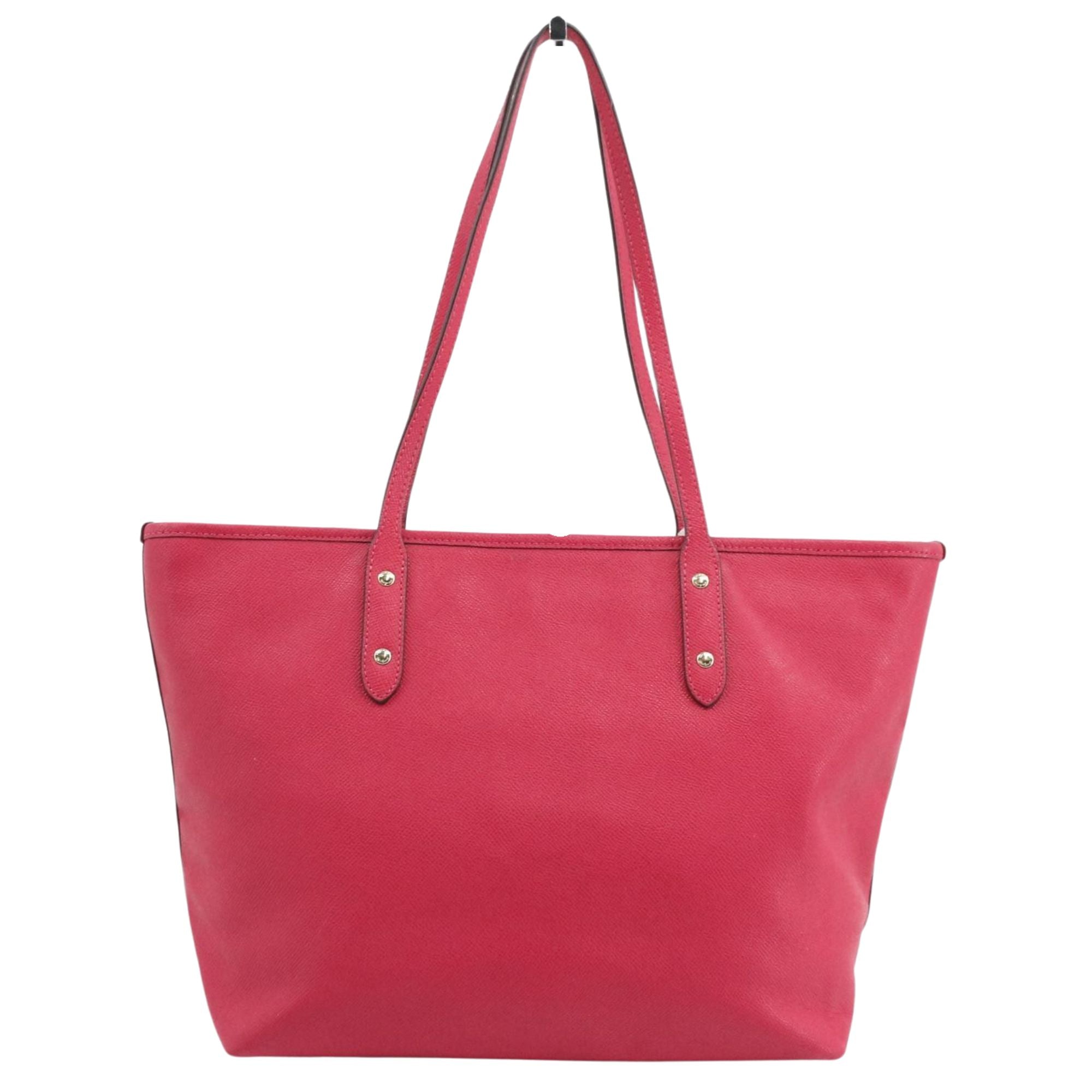 Coach City Tote Rosa Fucsia en Piel Saffiano