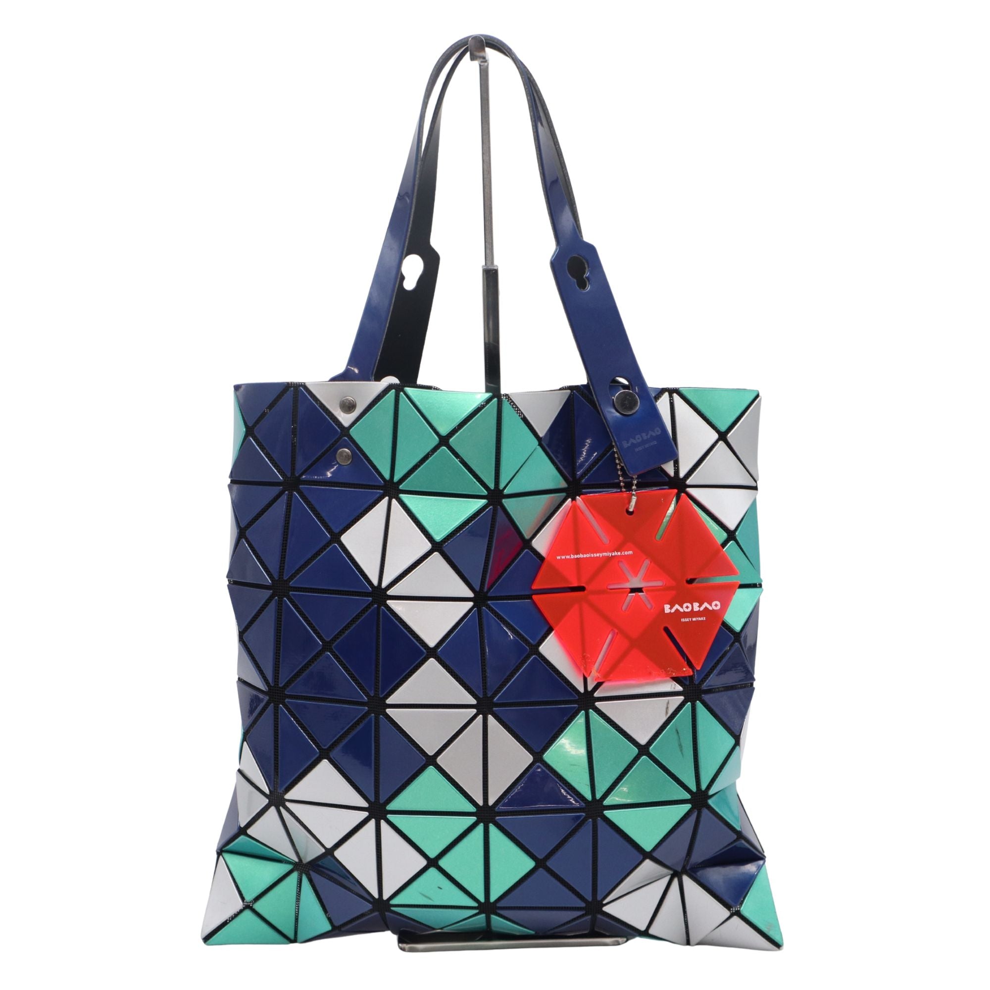 BAO BAO Issey Miyake Prism Tote multicolor azul, verde y blanco – Bolso shopper geométrico