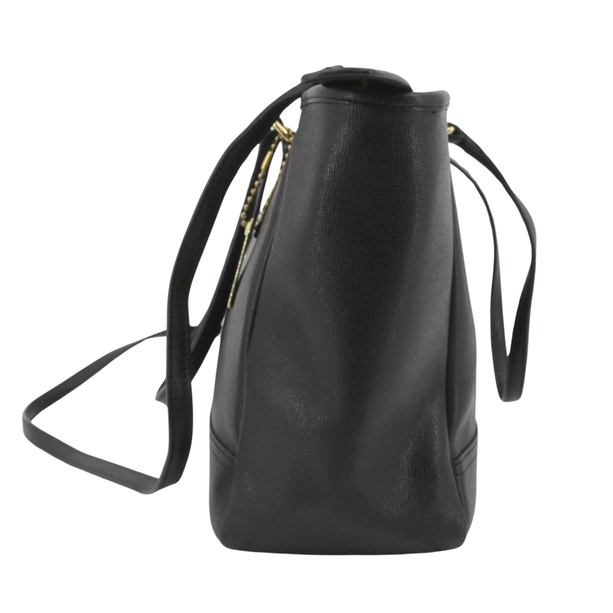 Coach City Zip Tote negro en piel Saffiano – Bolso shopper de hombro