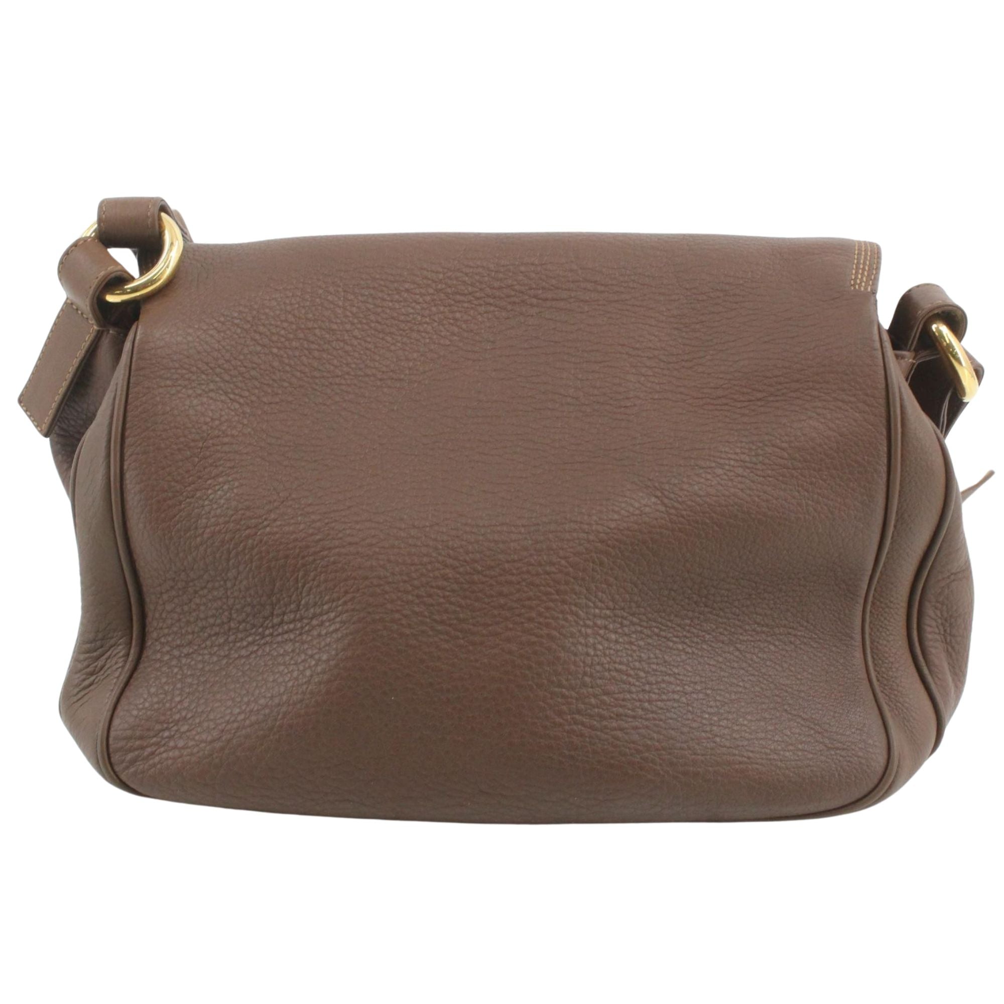 Bolso Loewe Vintage de Piel Marrón con Anagrama | Bandolera 30 cm