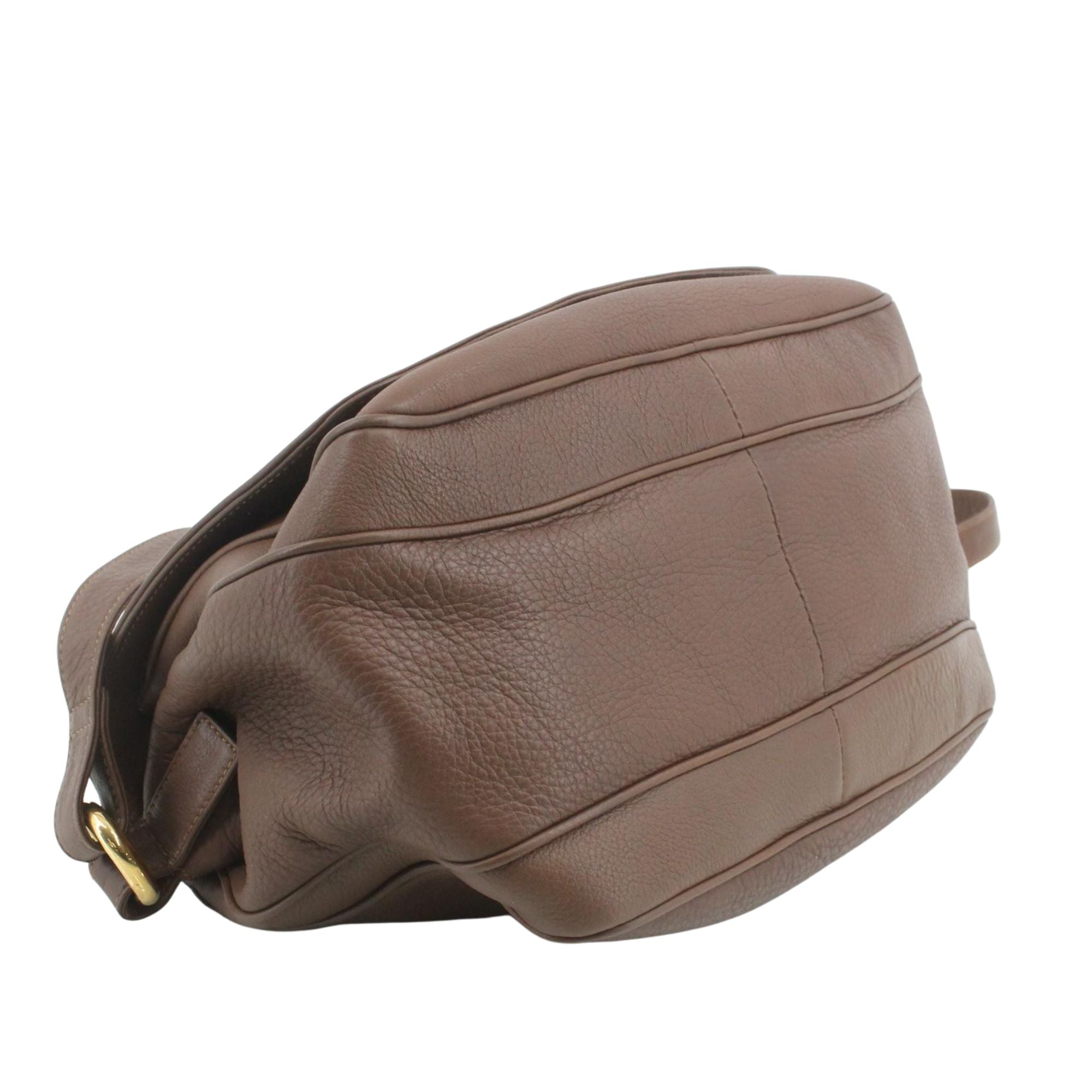Bolso Loewe Vintage de Piel Marrón con Anagrama | Bandolera 30 cm