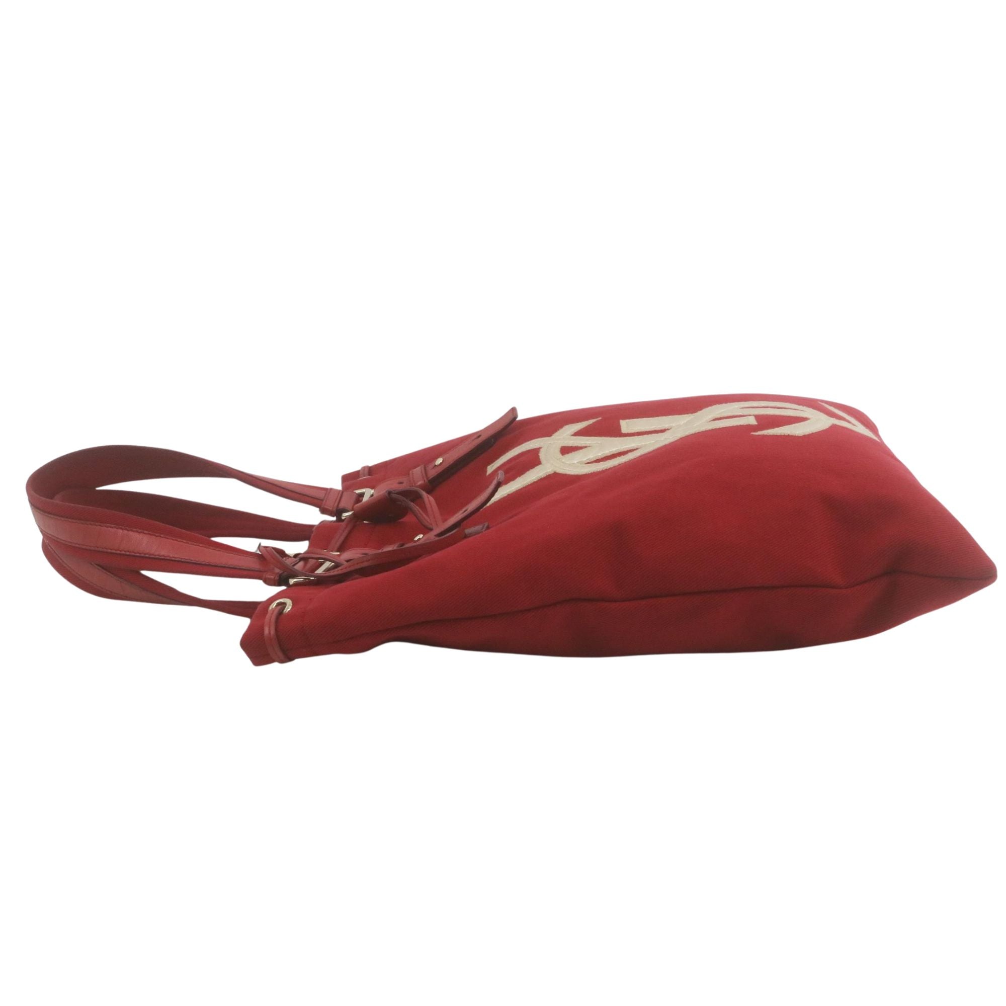 Bolso Yves Saint Laurent YSL Vintage Tote Rojo