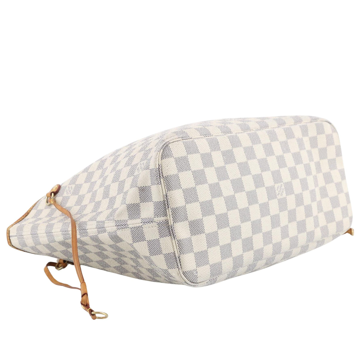 Louis Vuitton Neverfull MM Damier Azur – Bolso tote de lona revestida y piel natural