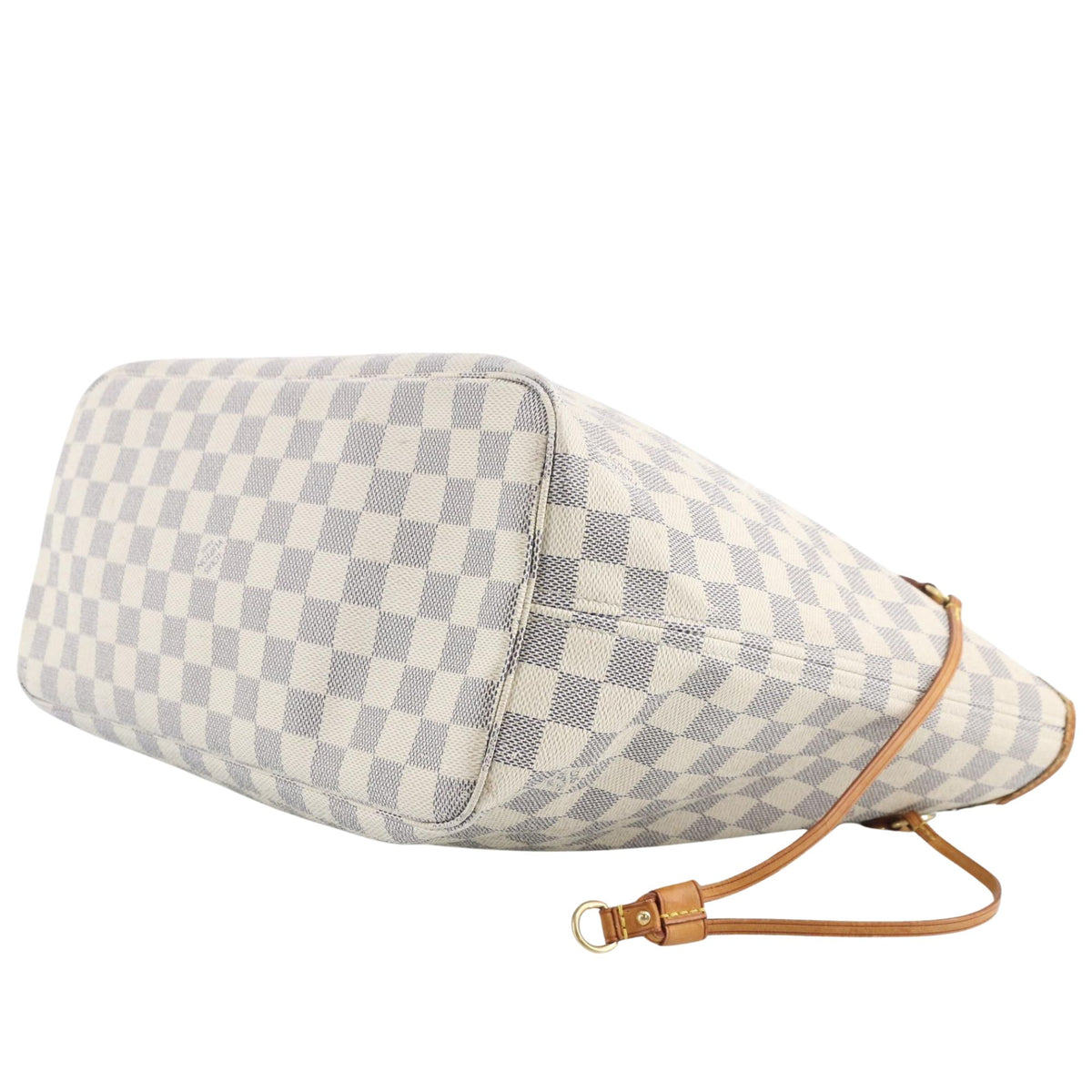 Louis Vuitton Neverfull MM Damier Azur – Bolso tote de lona revestida y piel natural