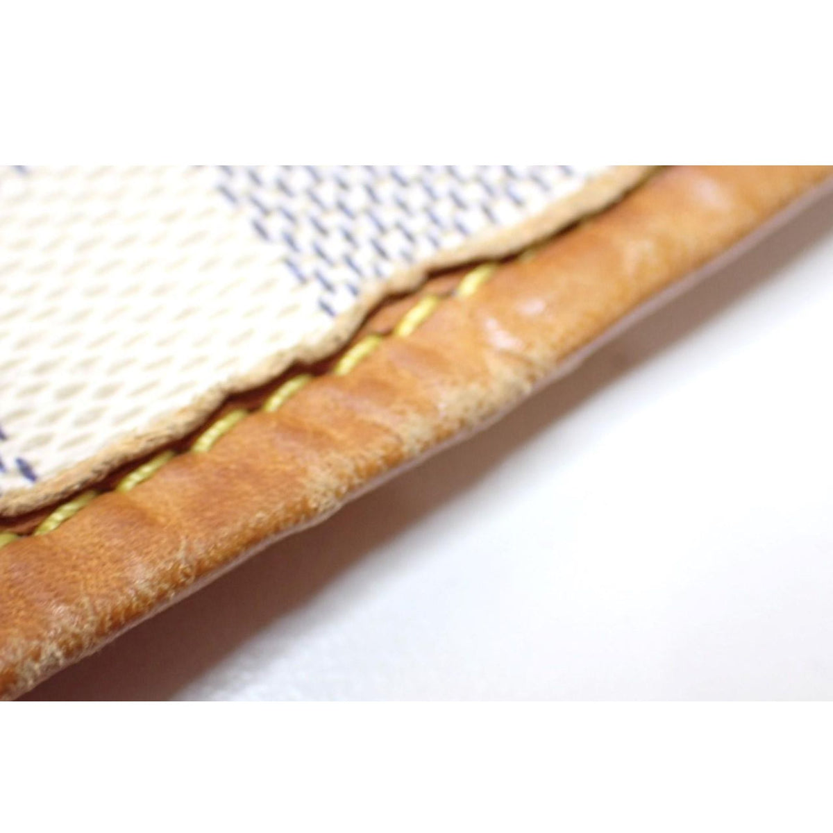 Louis Vuitton Neverfull MM Damier Azur – Bolso tote de lona revestida y piel natural