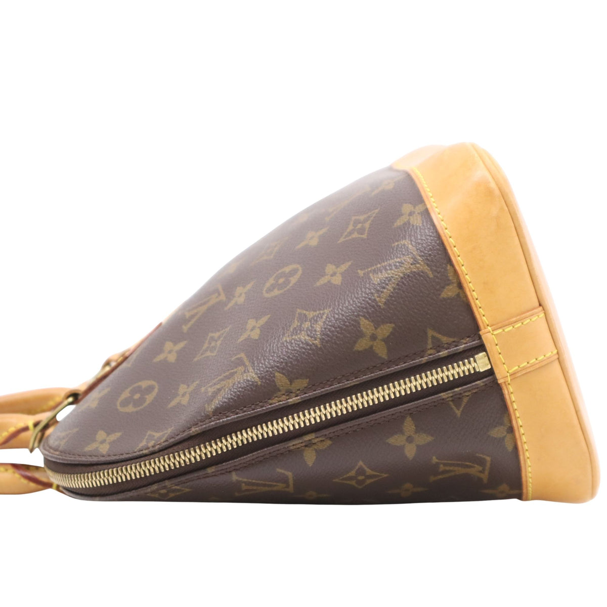 Louis Vuitton Alma PM Monogram – Bolso vintage de lona y piel natural