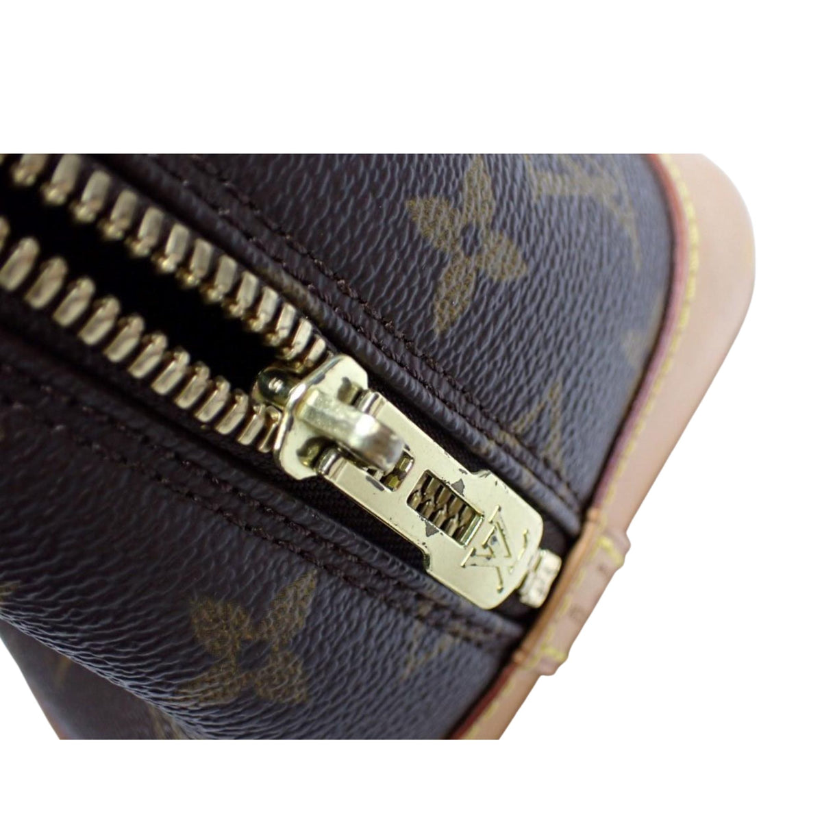 Louis Vuitton Alma PM Monogram – Bolso vintage de lona y piel natural