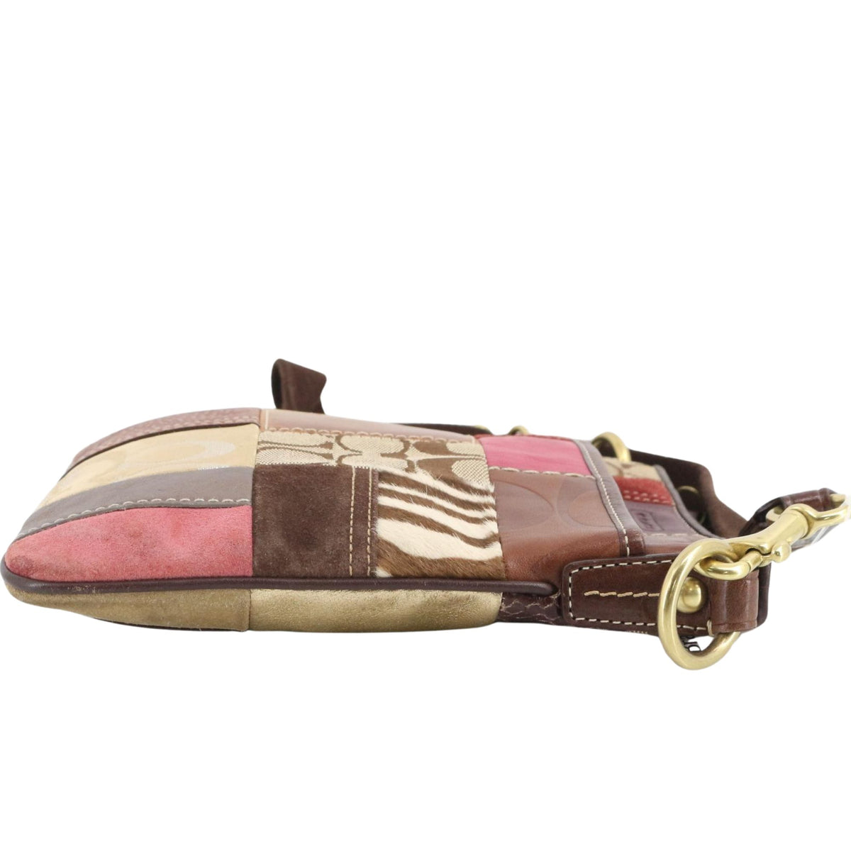 Coach Patchwork – Bolso bandolera de piel y tejido Signature multicolor