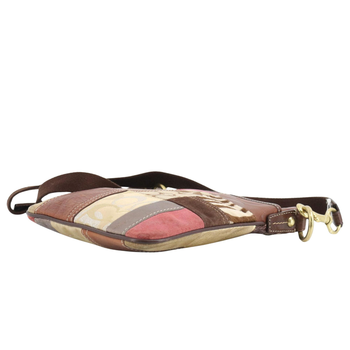 Coach Patchwork – Bolso bandolera de piel y tejido Signature multicolor