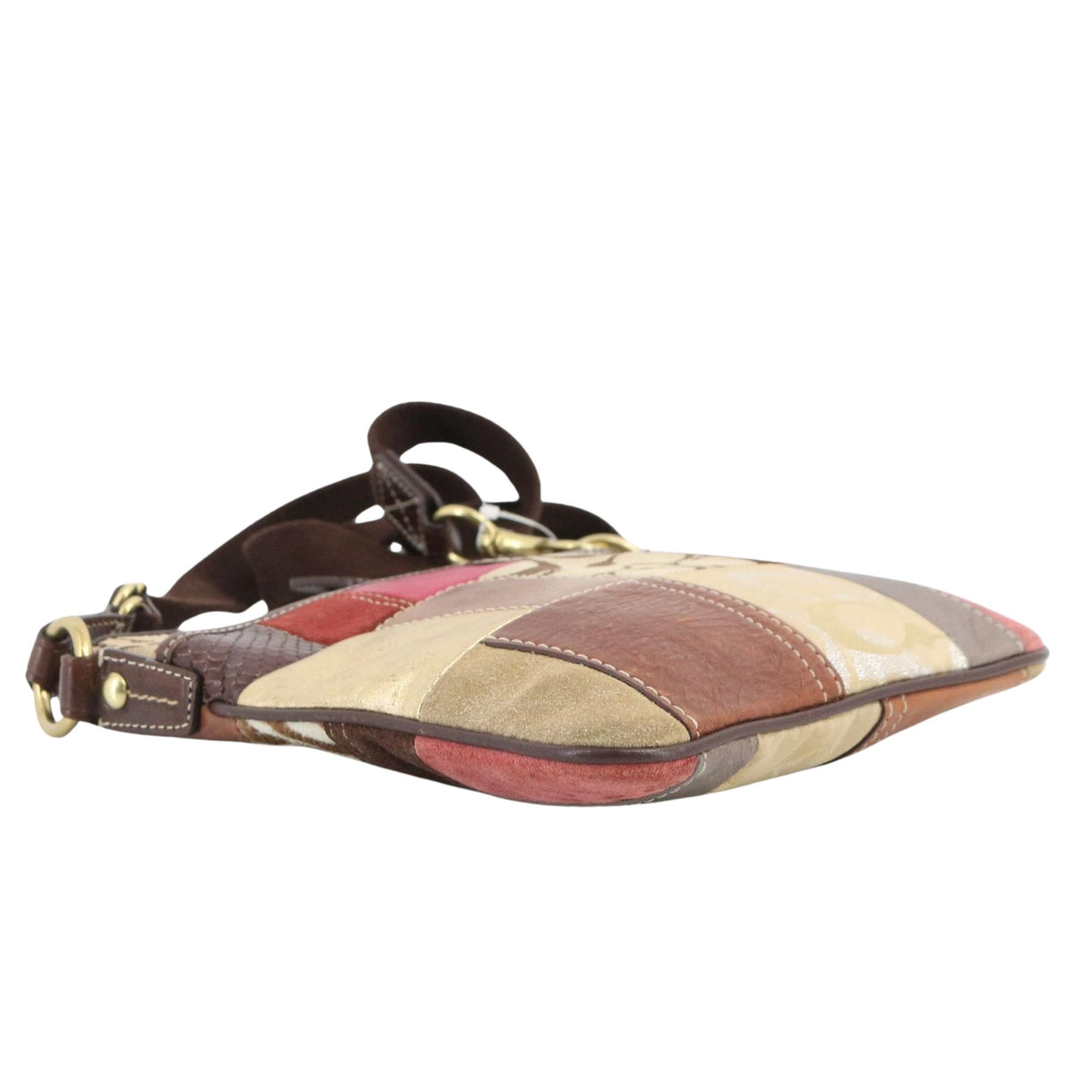 Coach Patchwork – Bolso bandolera de piel y tejido Signature multicolor