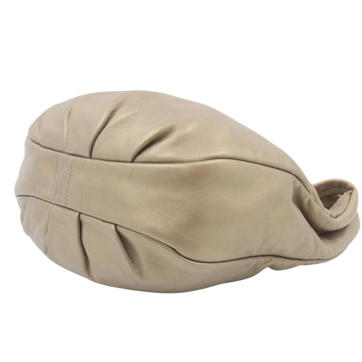 Loewe Anagram Hobo Vintage de Piel Beige con Borla y Medallón Dorado